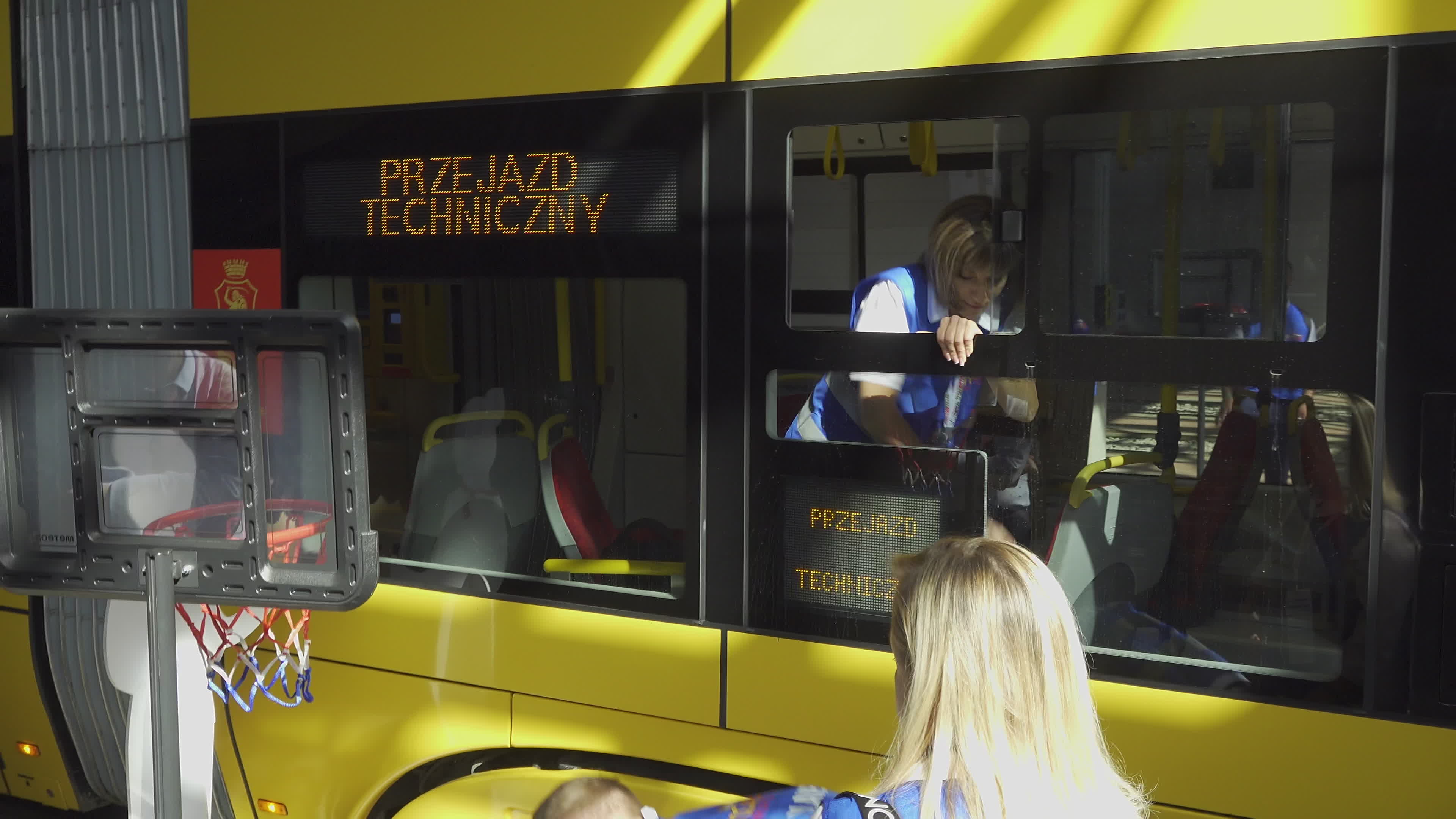 International teams practice for tram driving championships in Warsaw