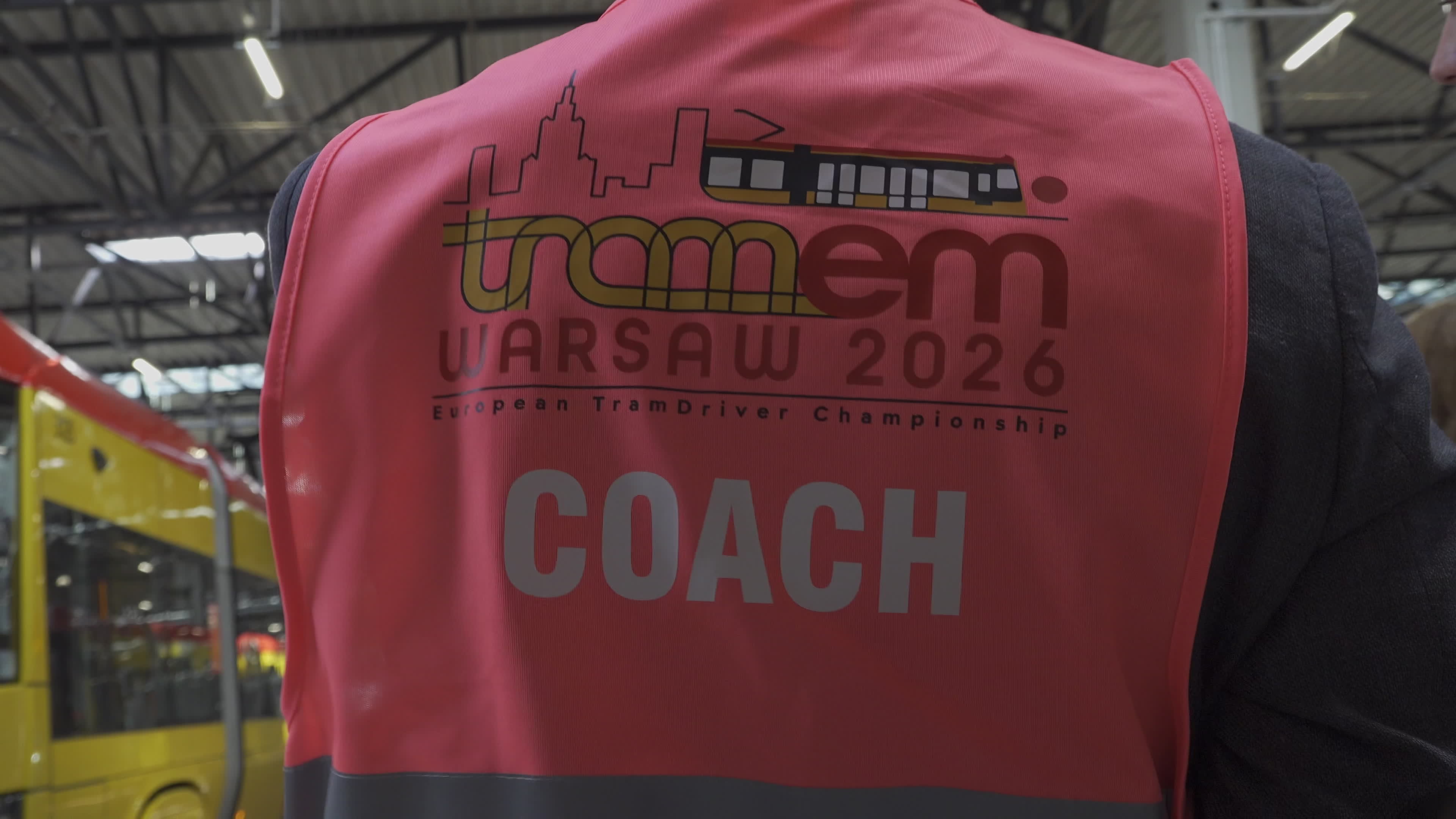 International teams practice for tram driving championships in Warsaw