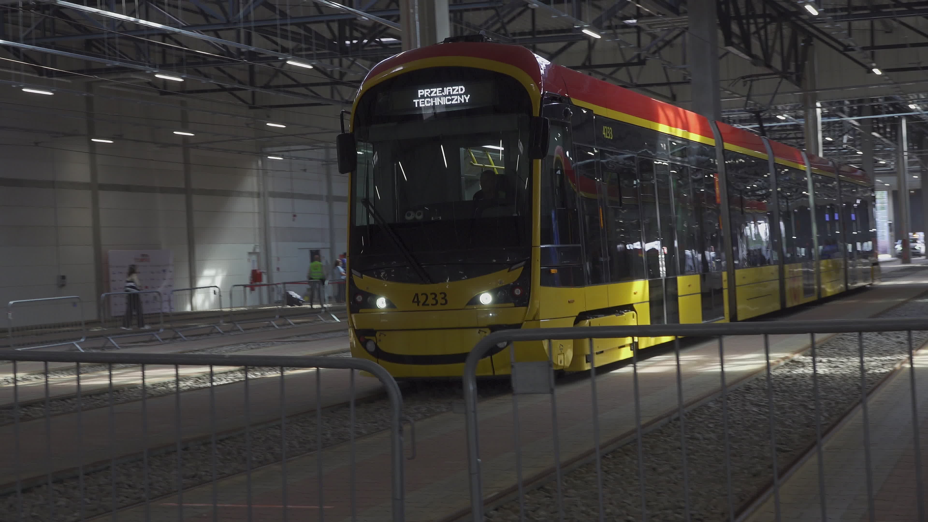 International teams practice for tram driving championships in Warsaw