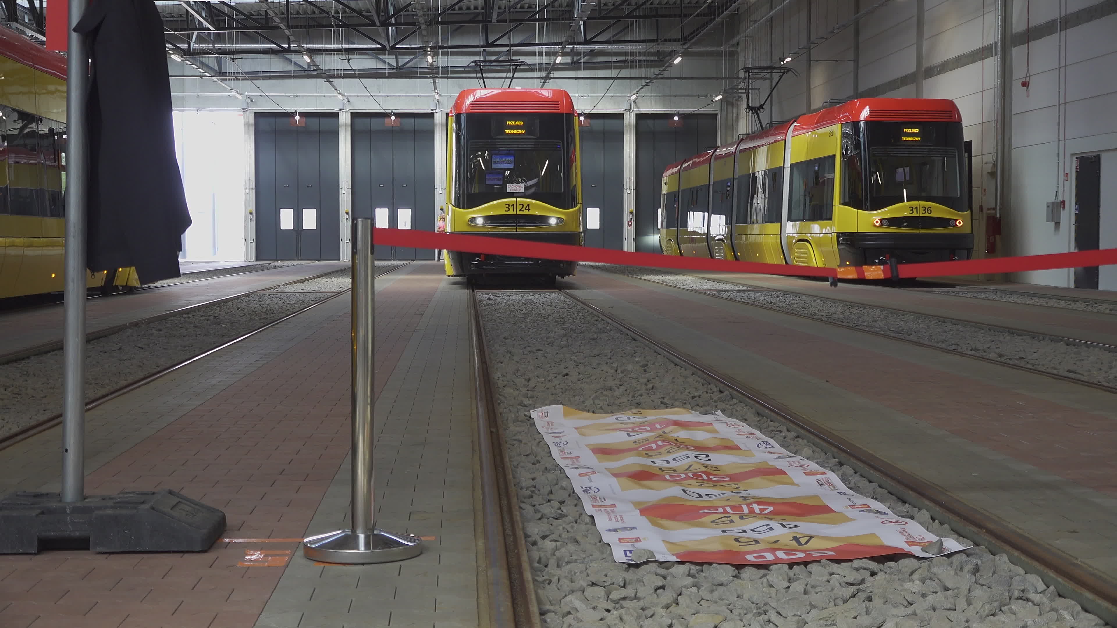 International teams practice for tram driving championships in Warsaw