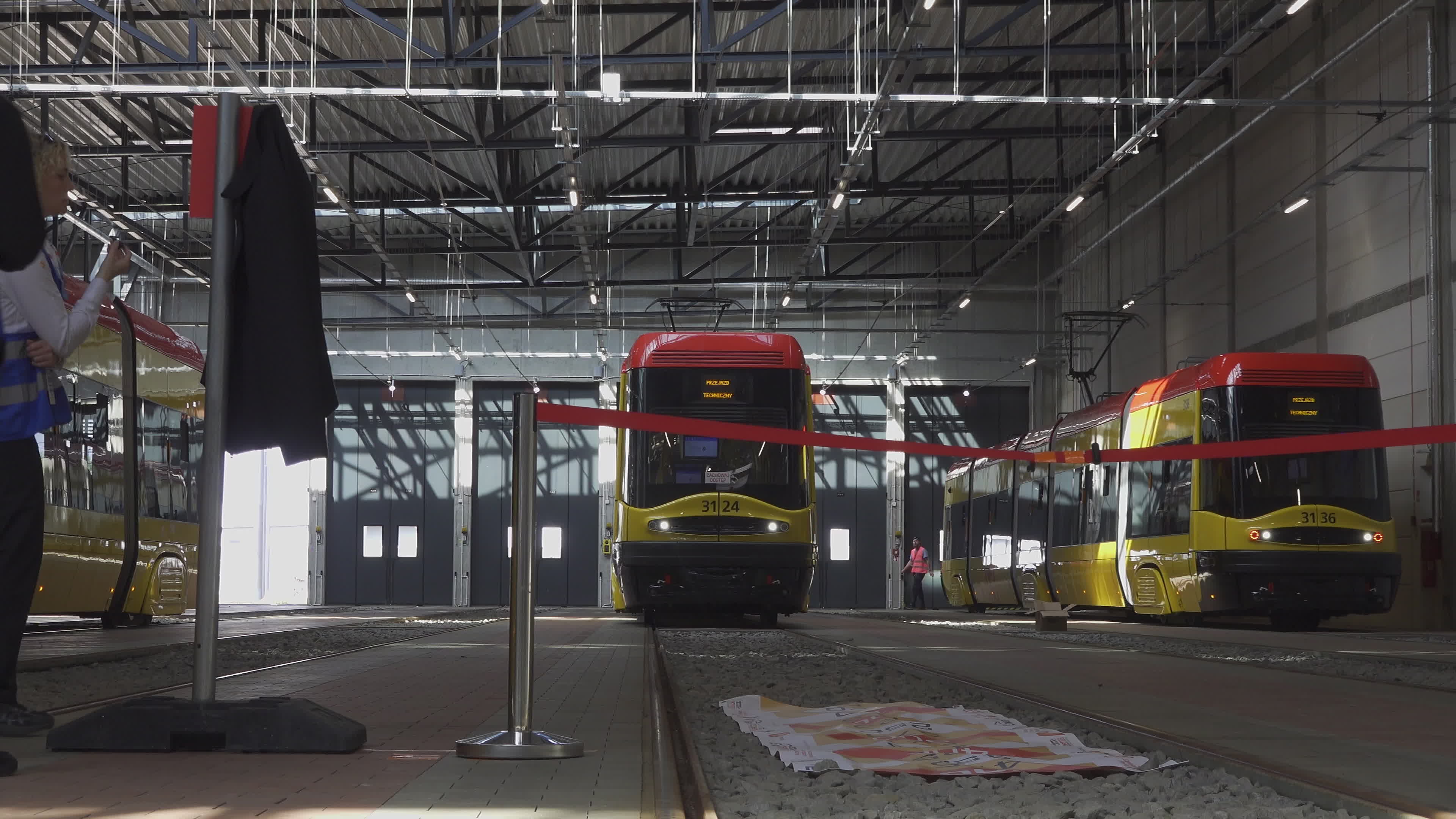 International teams practice for tram driving championships in Warsaw