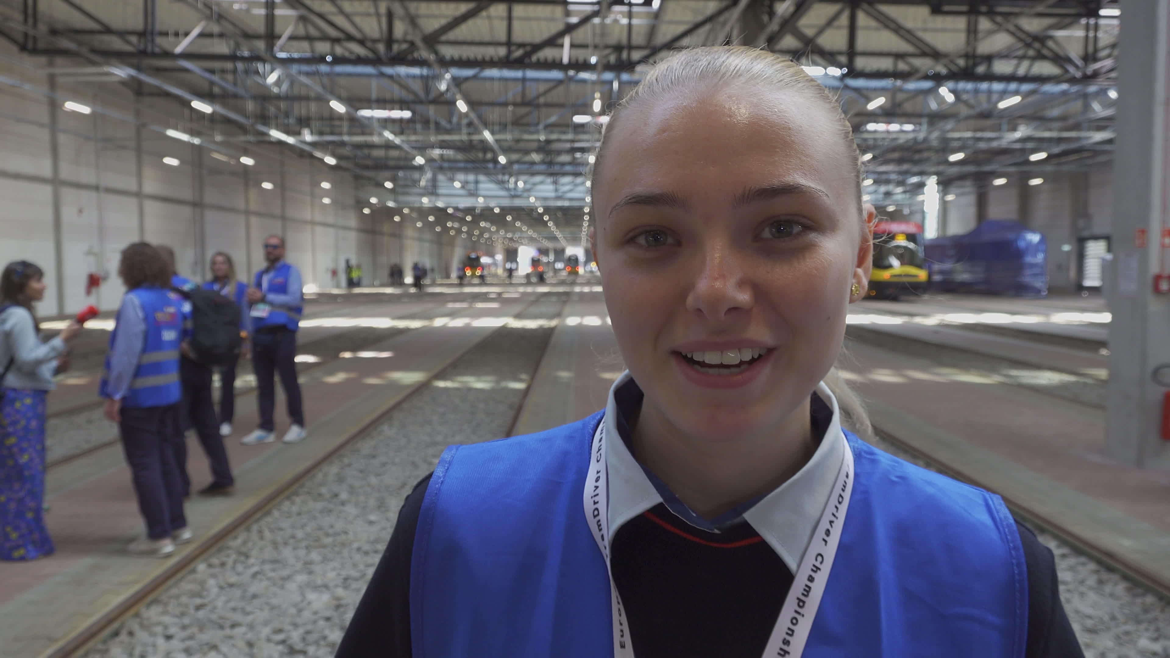 International teams practice for tram driving championships in Warsaw
