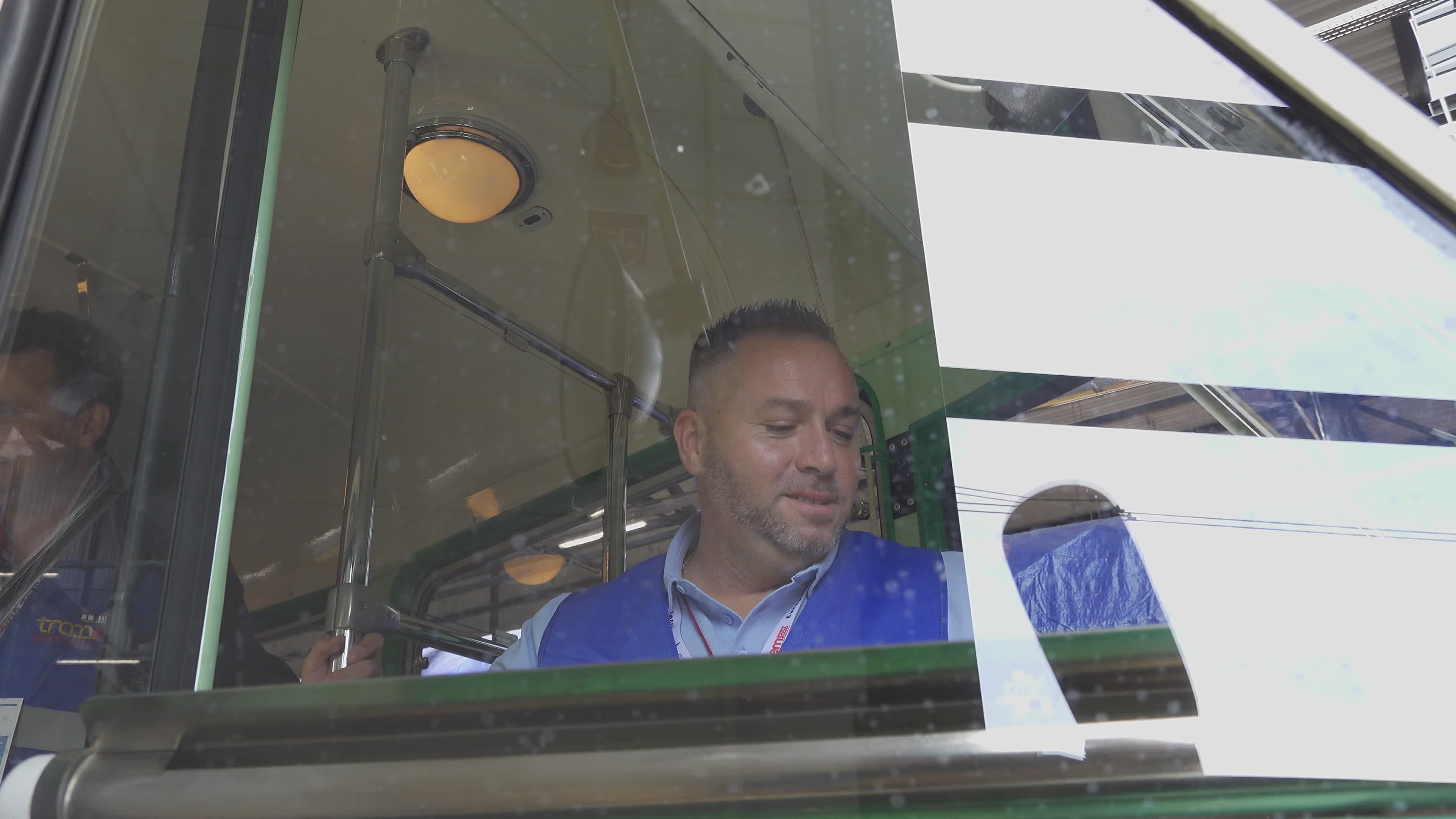 International teams practice for tram driving championships in Warsaw