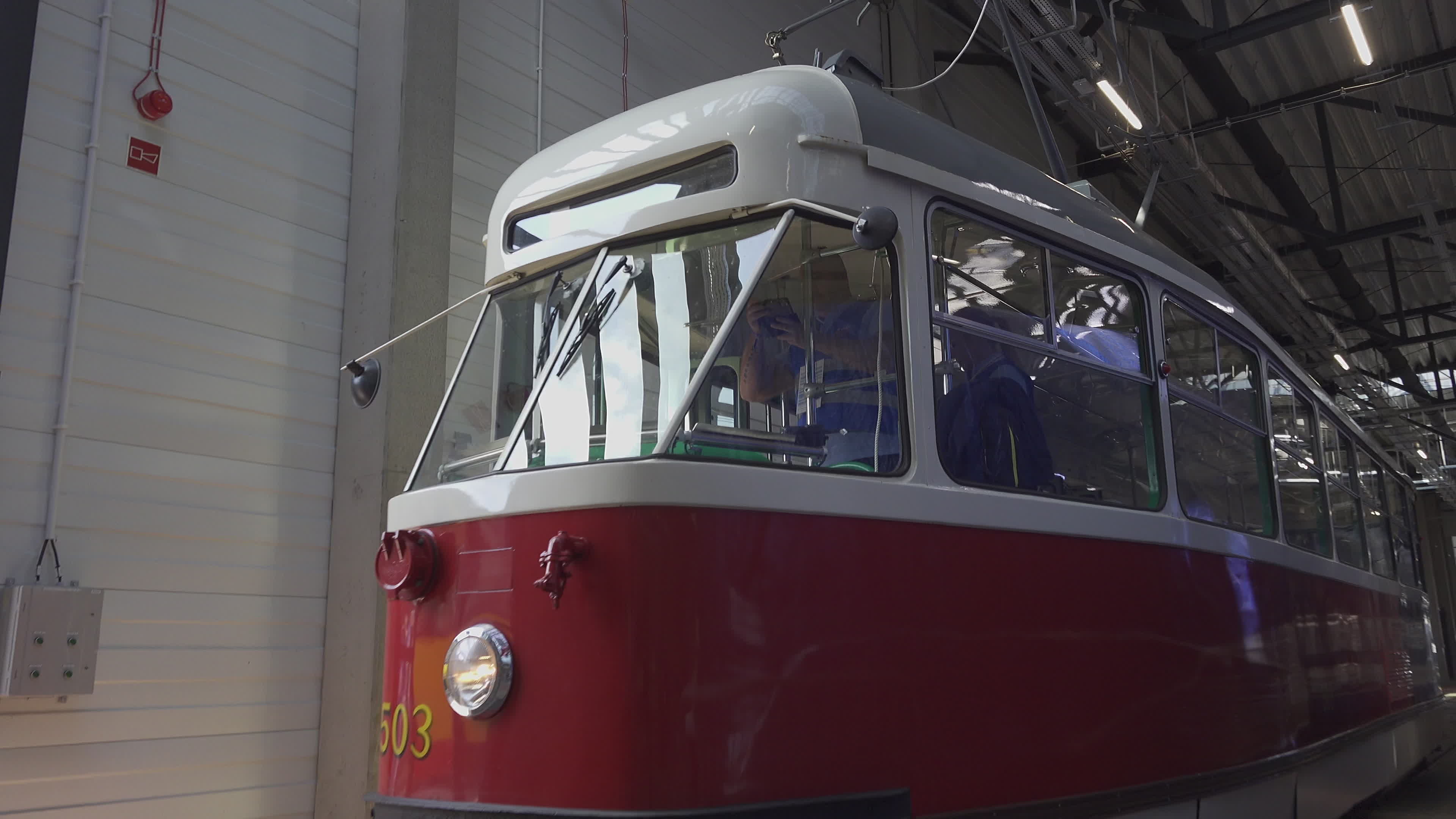 International teams practice for tram driving championships in Warsaw