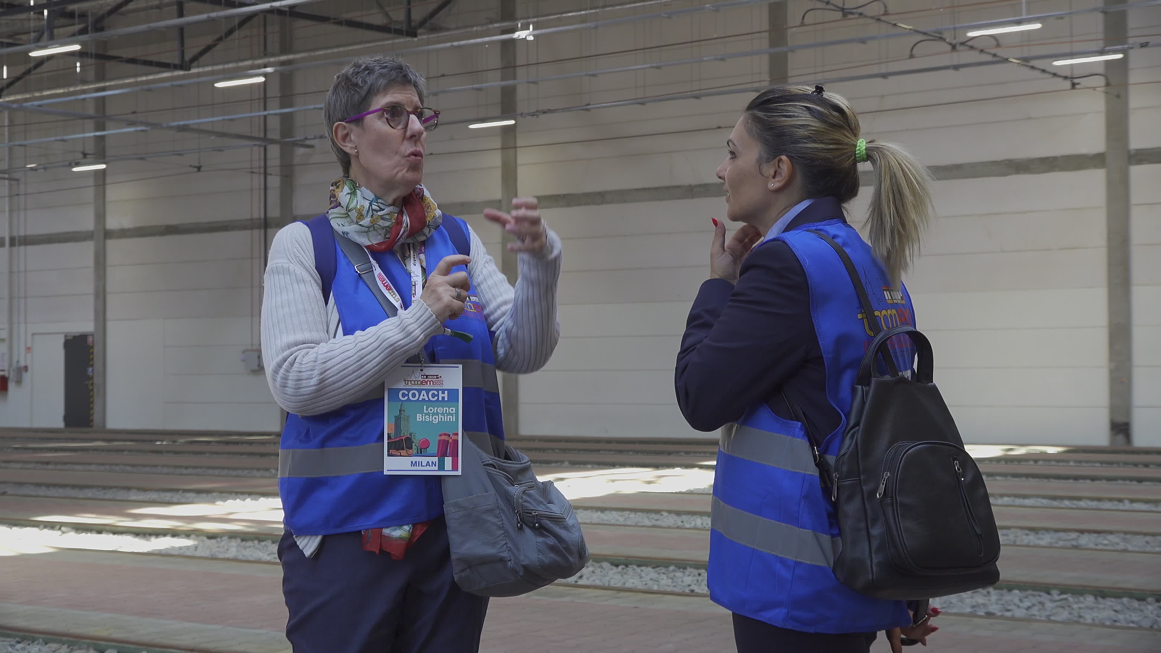 International teams practice for tram driving championships in Warsaw