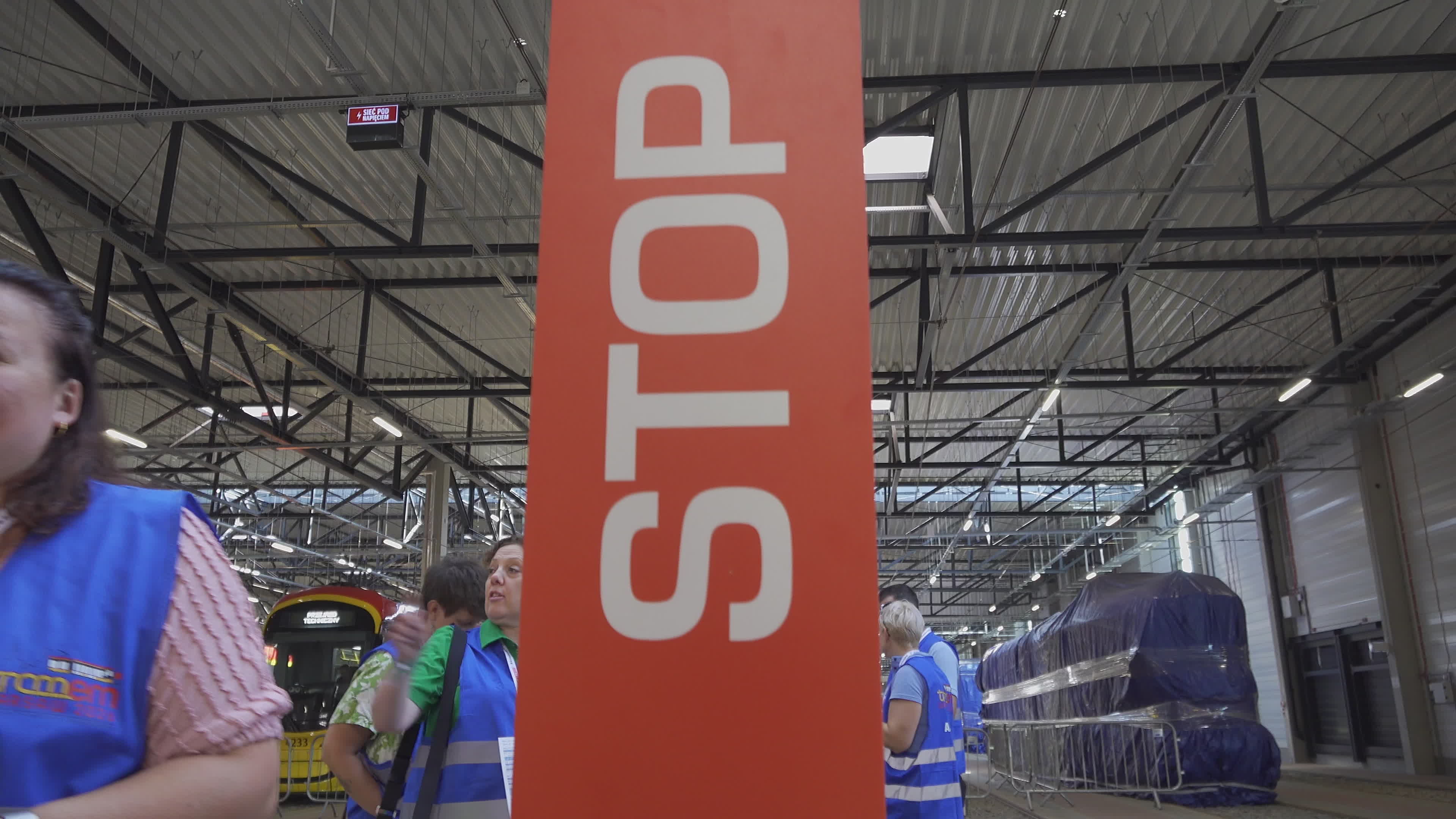 International teams practice for tram driving championships in Warsaw