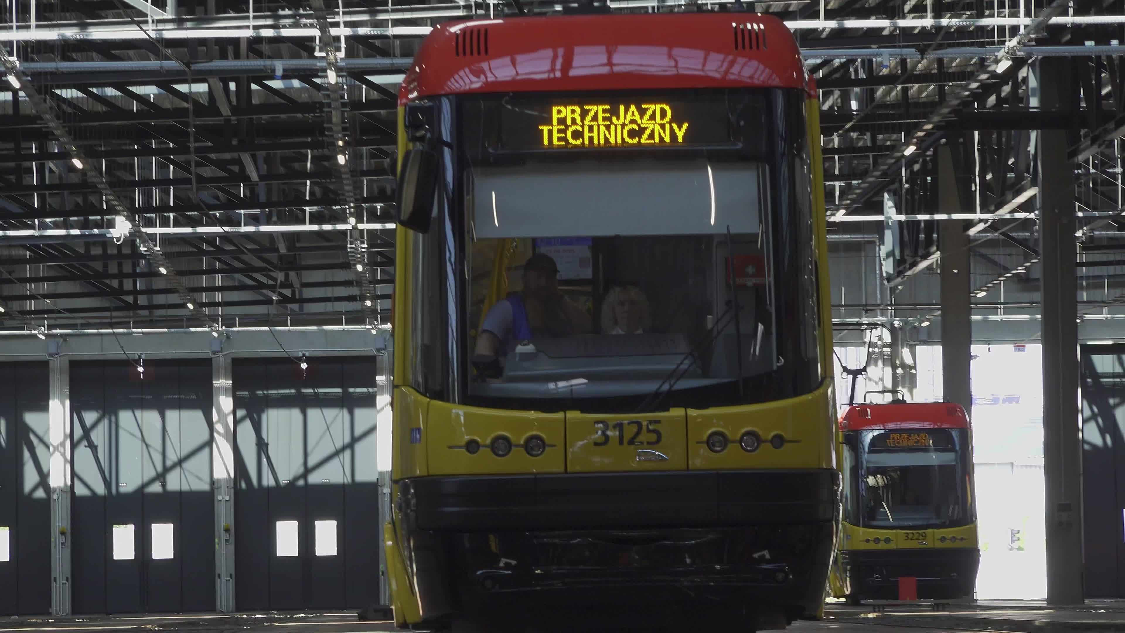 International teams practice for tram driving championships in Warsaw