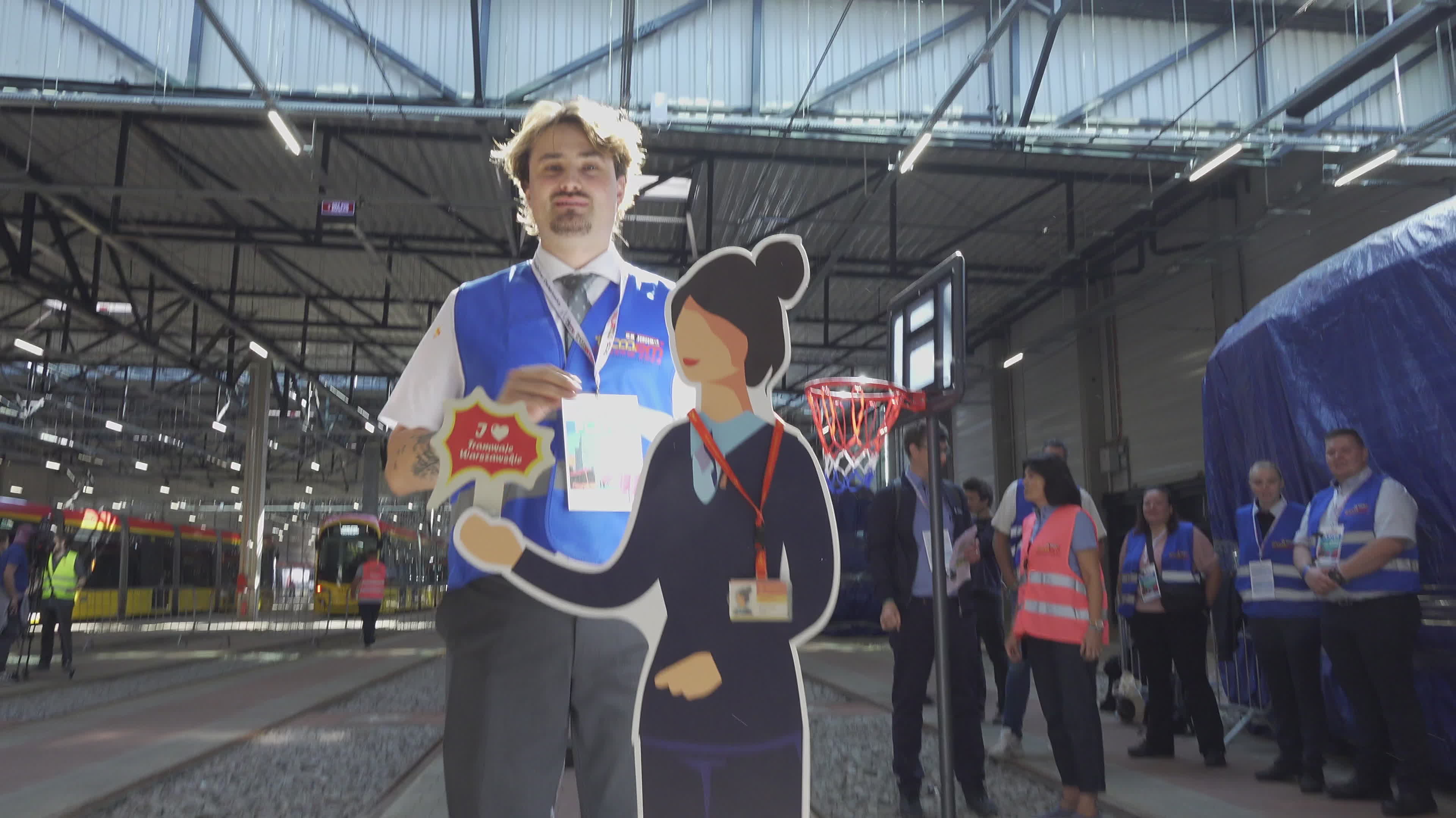 International teams practice for tram driving championships in Warsaw