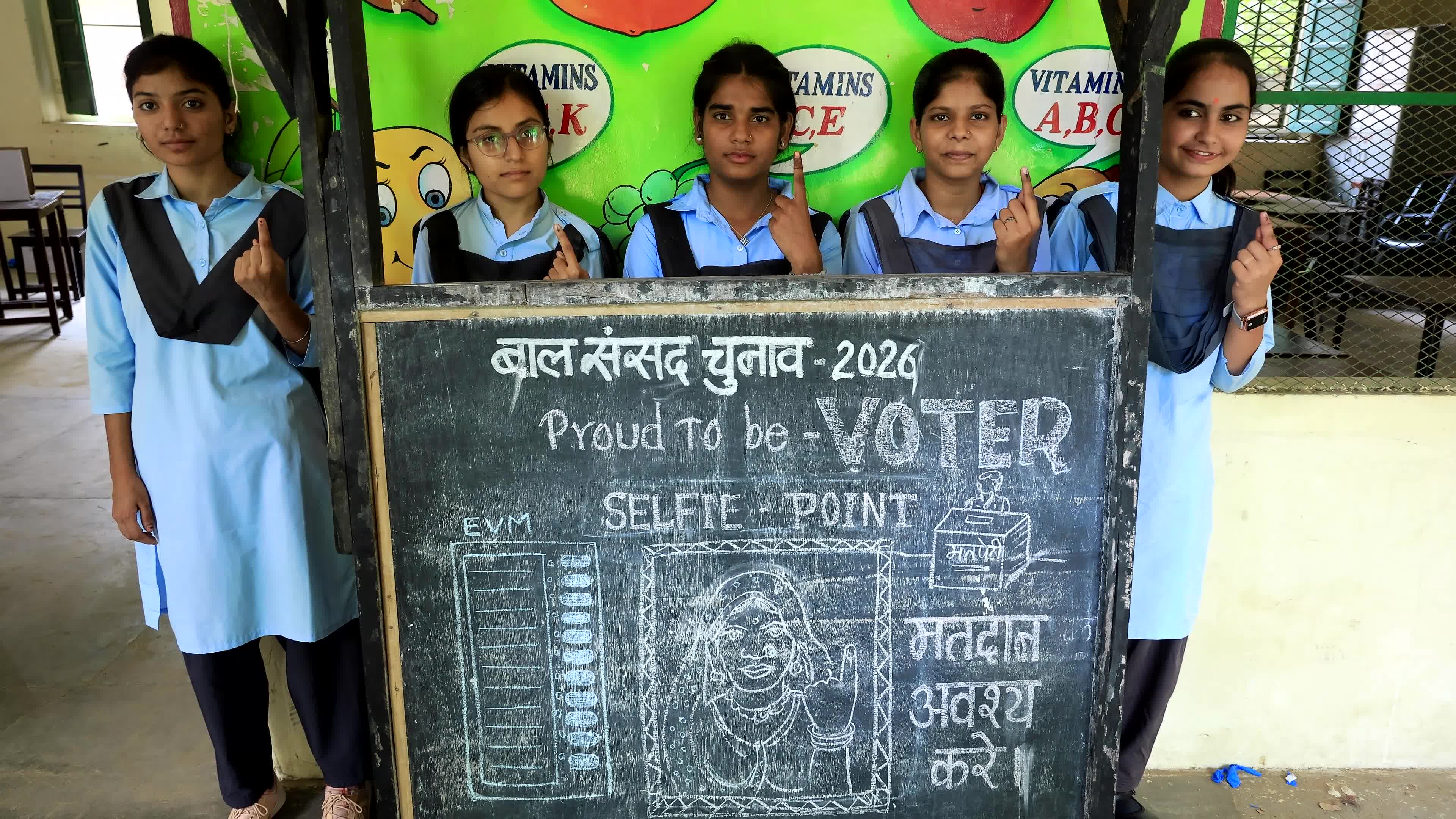 Hearing and Speech impaired students Children Parliament in Jaipur
