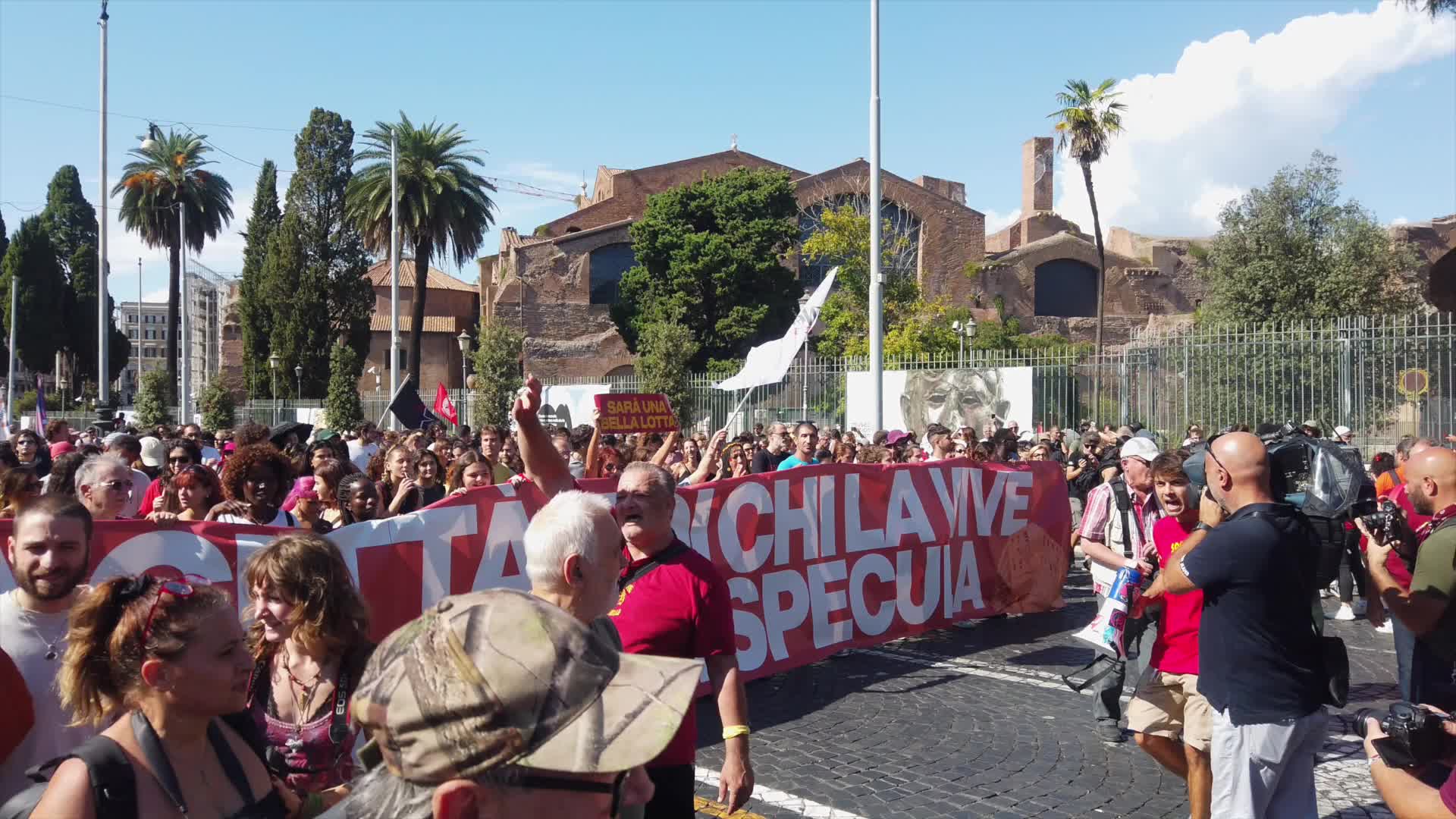 Protest March Over Spin Time Labs Evictions