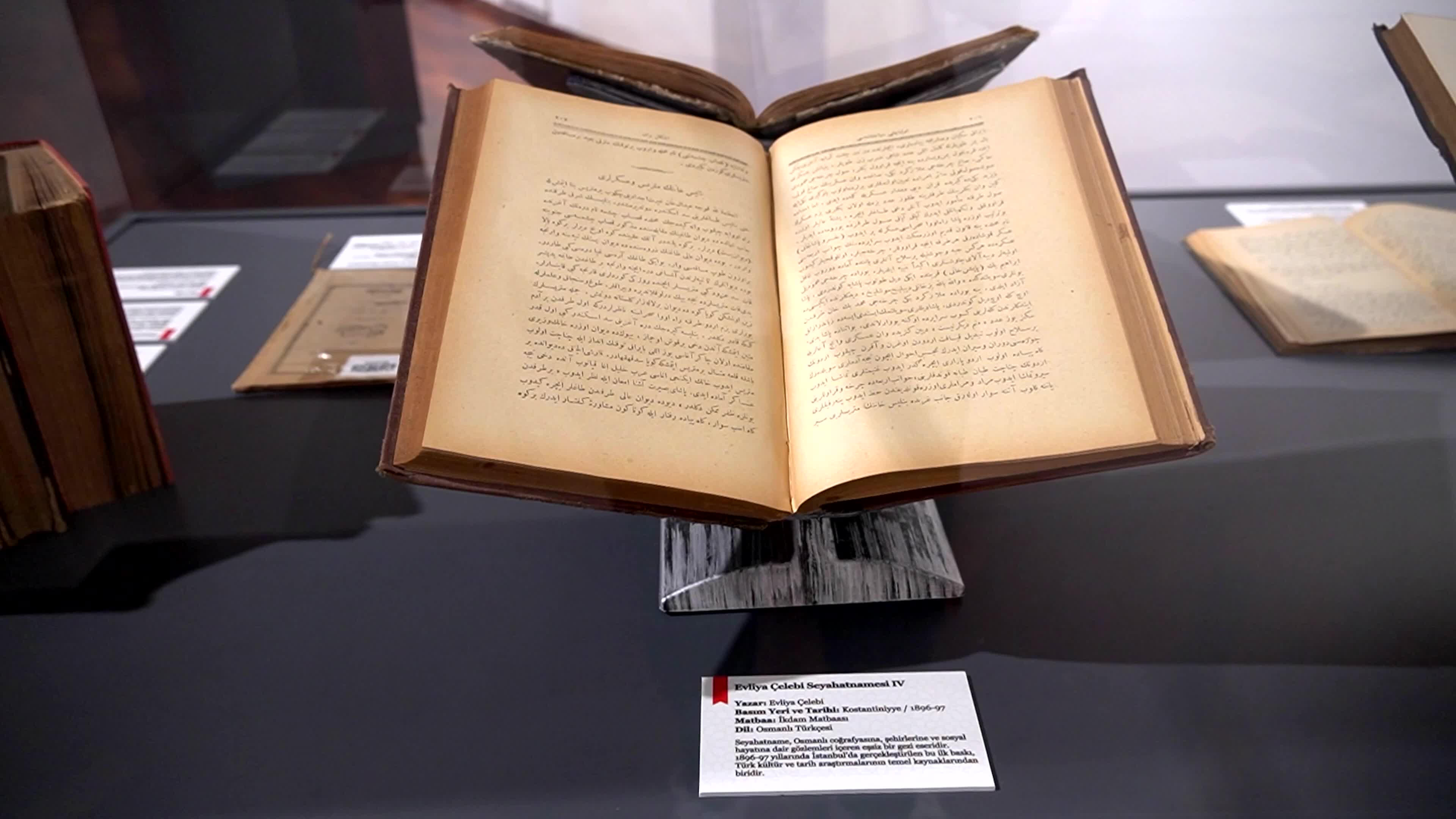 Collection of centuries-old rare books and antique documents showcased at Izmir National Library exhibition, Izmir, Turkey - 22 Sep 2026