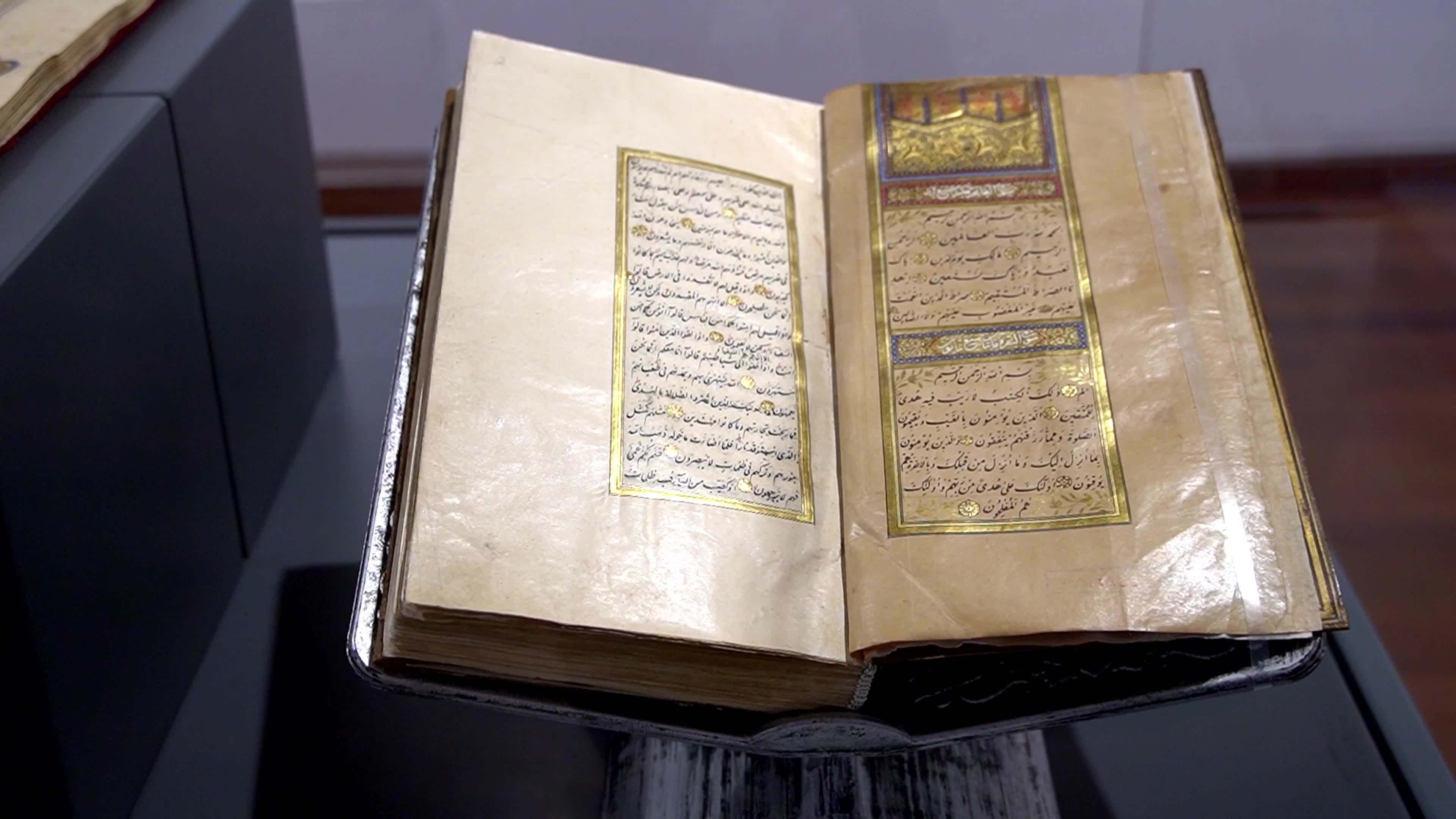 Collection of centuries-old rare books and antique documents showcased at Izmir National Library exhibition, Izmir, Turkey - 22 Sep 2026
