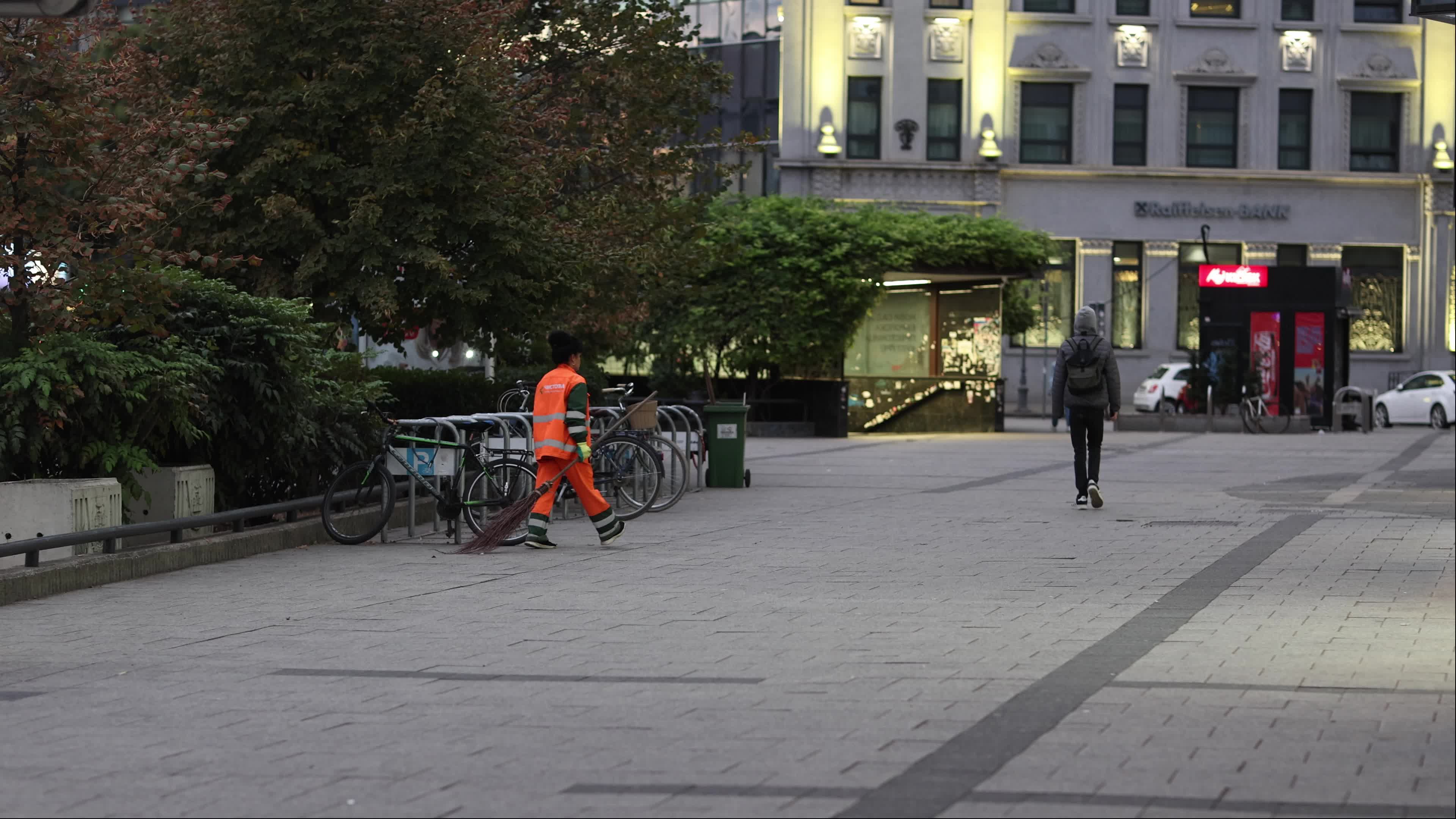 Street Cleaning in Novi Sad, Serbia