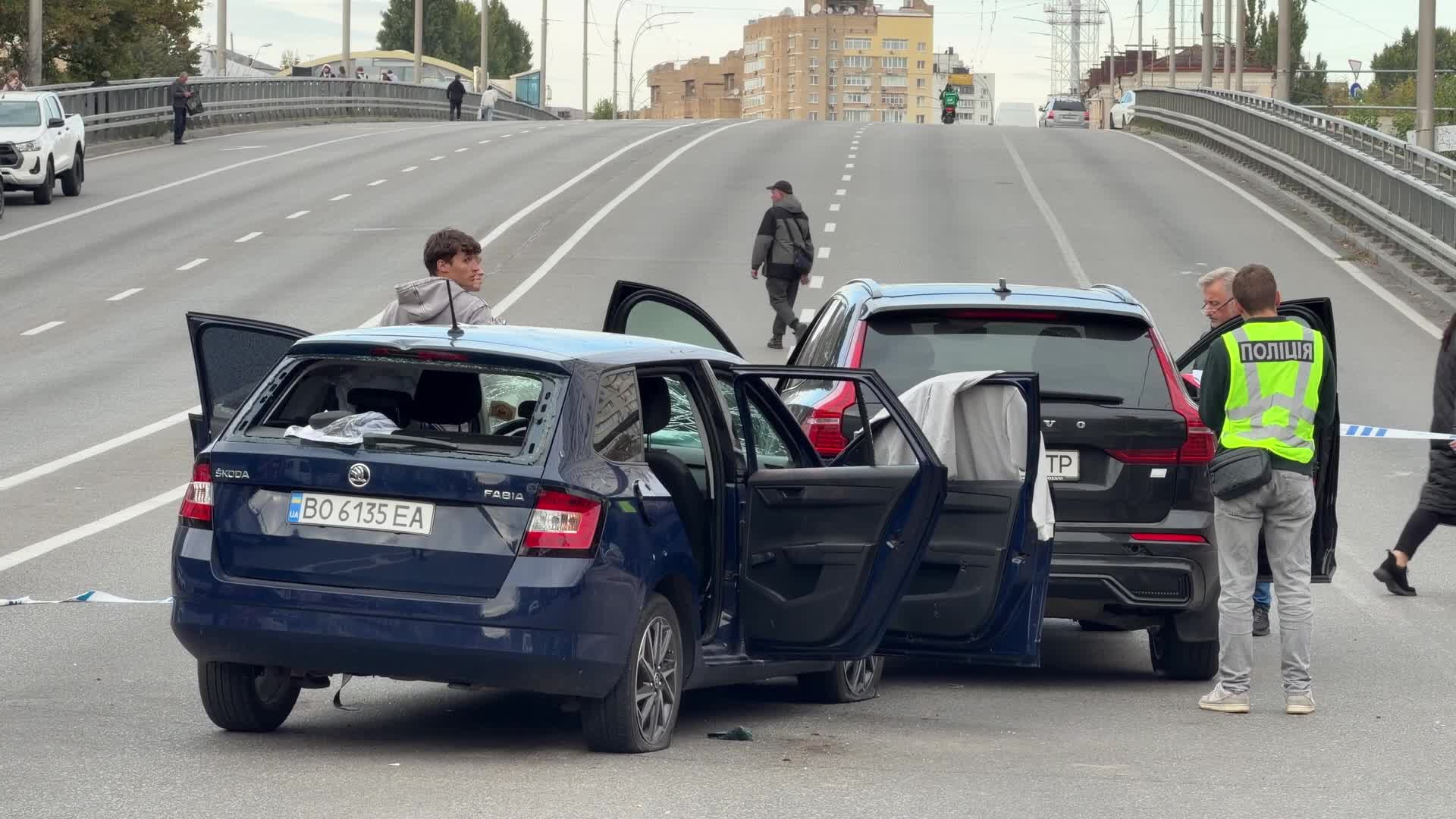 Russian drone strike on  Kyiv, Ukraine