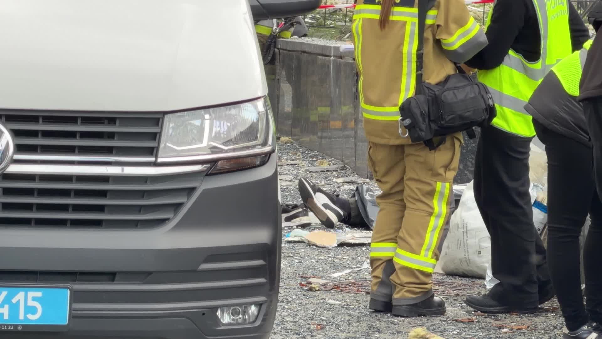 Russian drone strike on  Kyiv, Ukraine