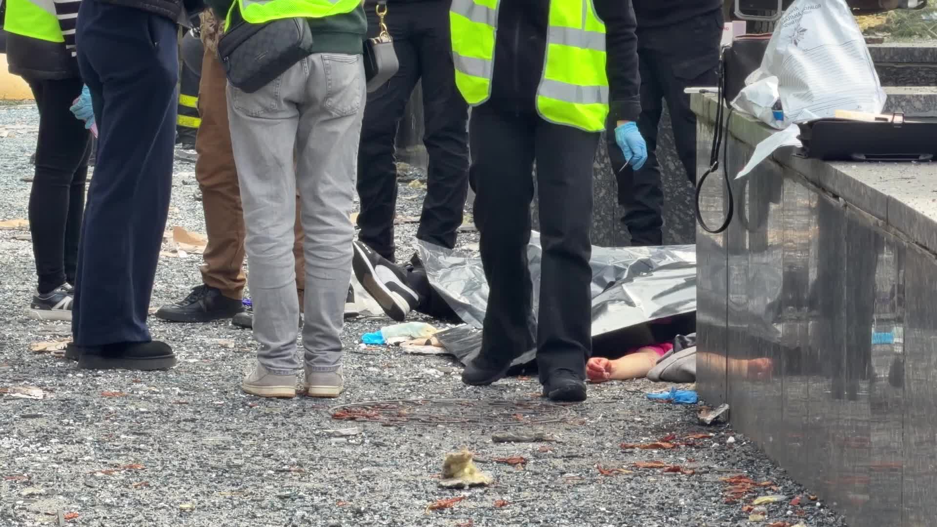 Russian drone strike on  Kyiv, Ukraine
