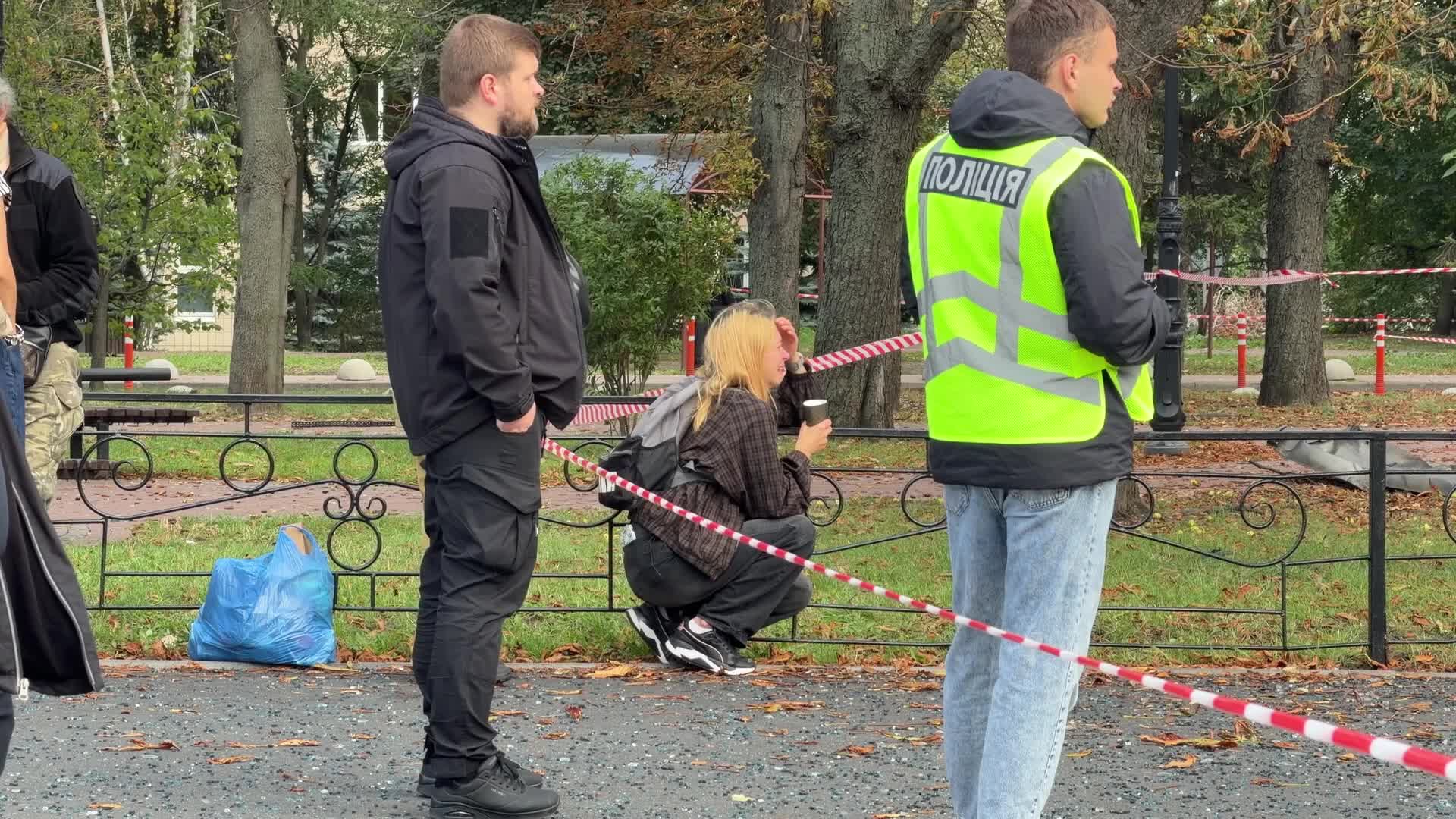 Russian drone strike on  Kyiv, Ukraine
