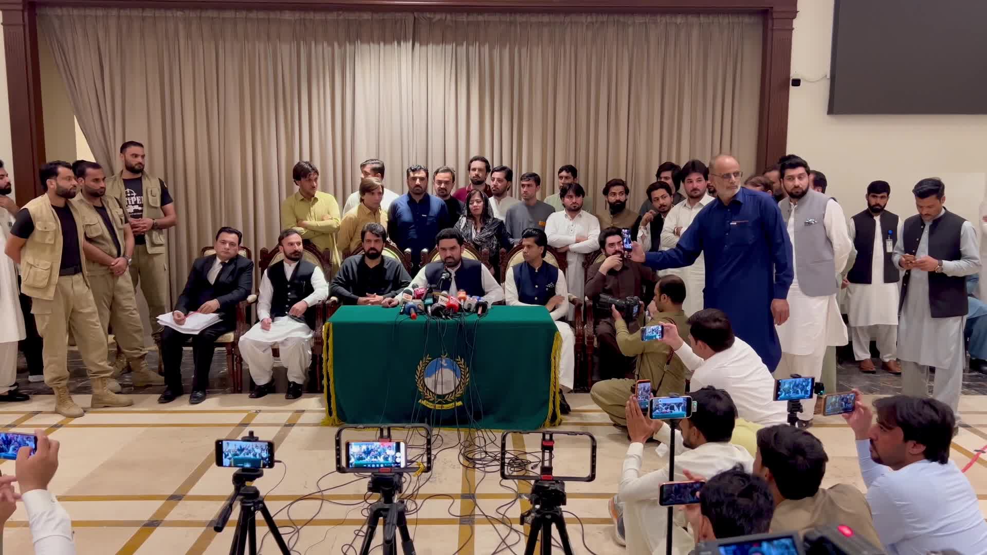 KP Chief Minister Sohail Afridi presser on PTI party's march in Peshawar