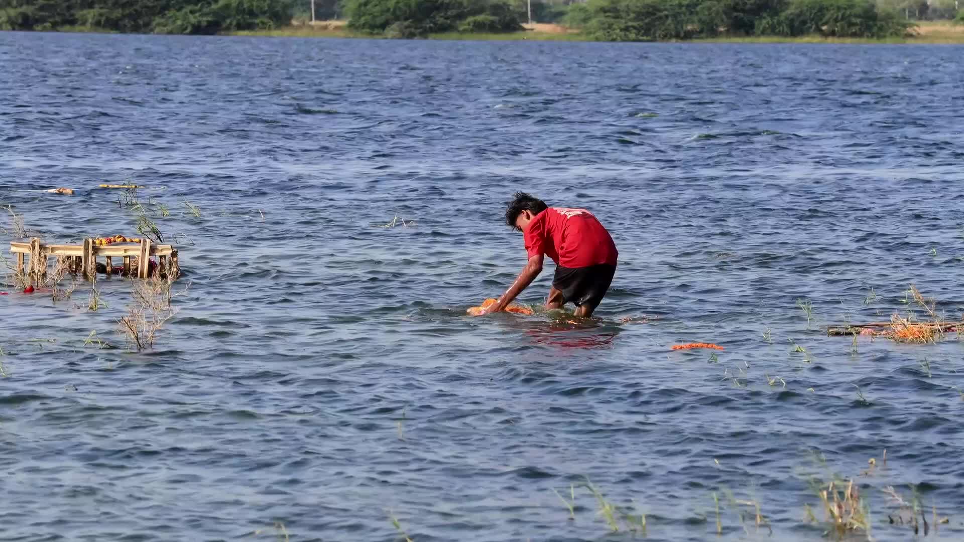 Lord Ganesh Immersion 'Visarjan' In Jaipur