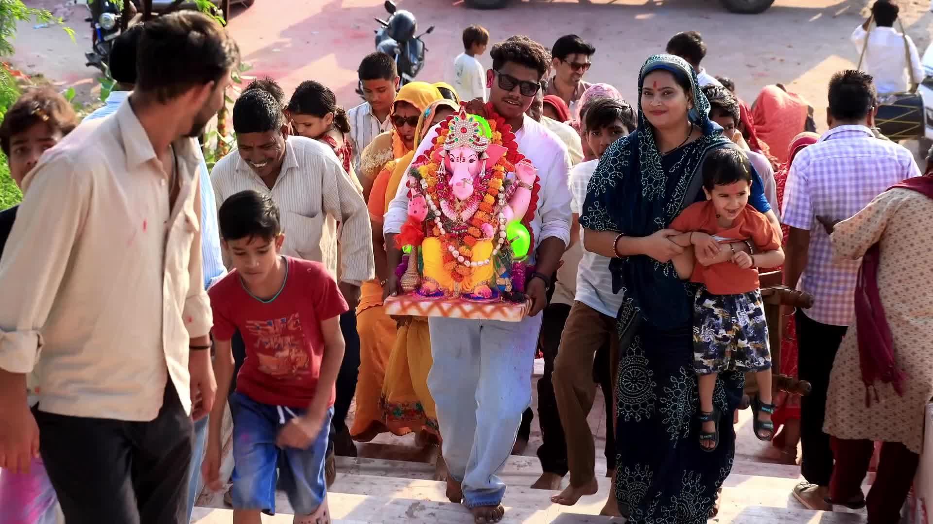 Lord Ganesh Immersion 'Visarjan' In Jaipur