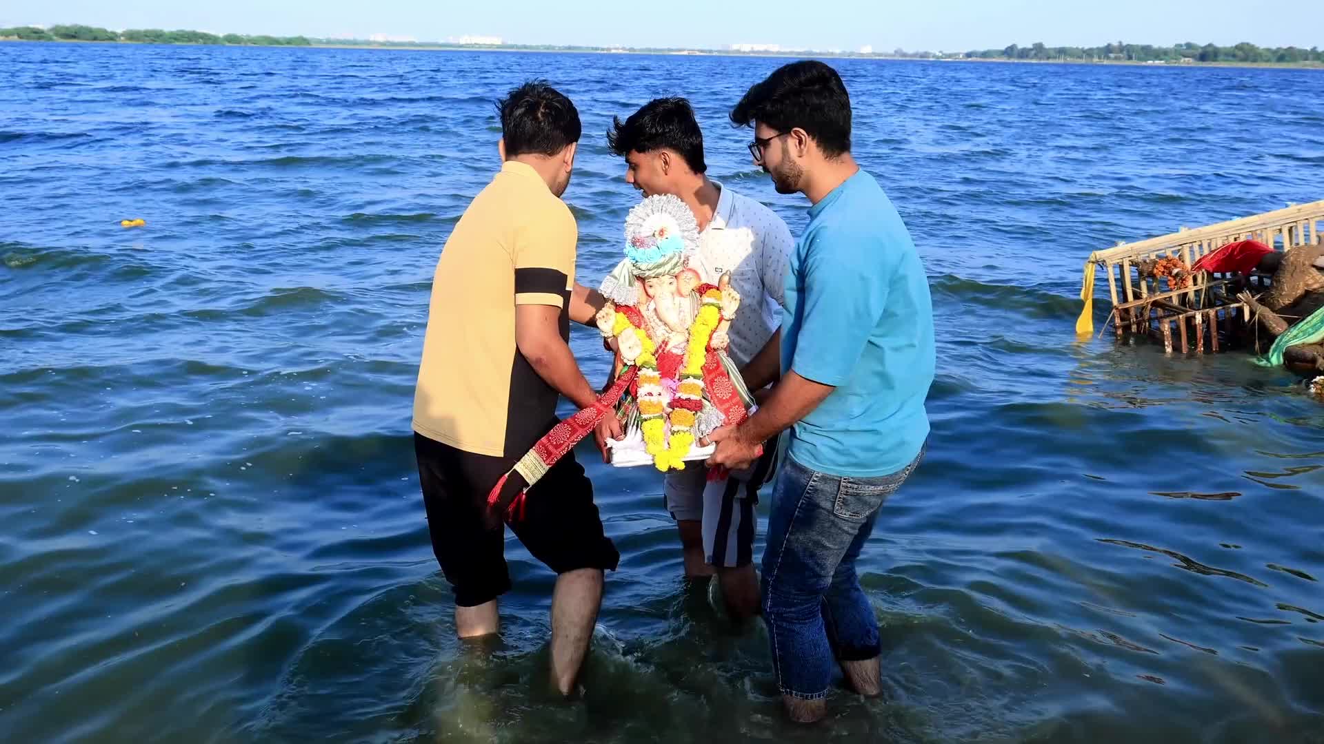 Lord Ganesh Immersion 'Visarjan' In Jaipur