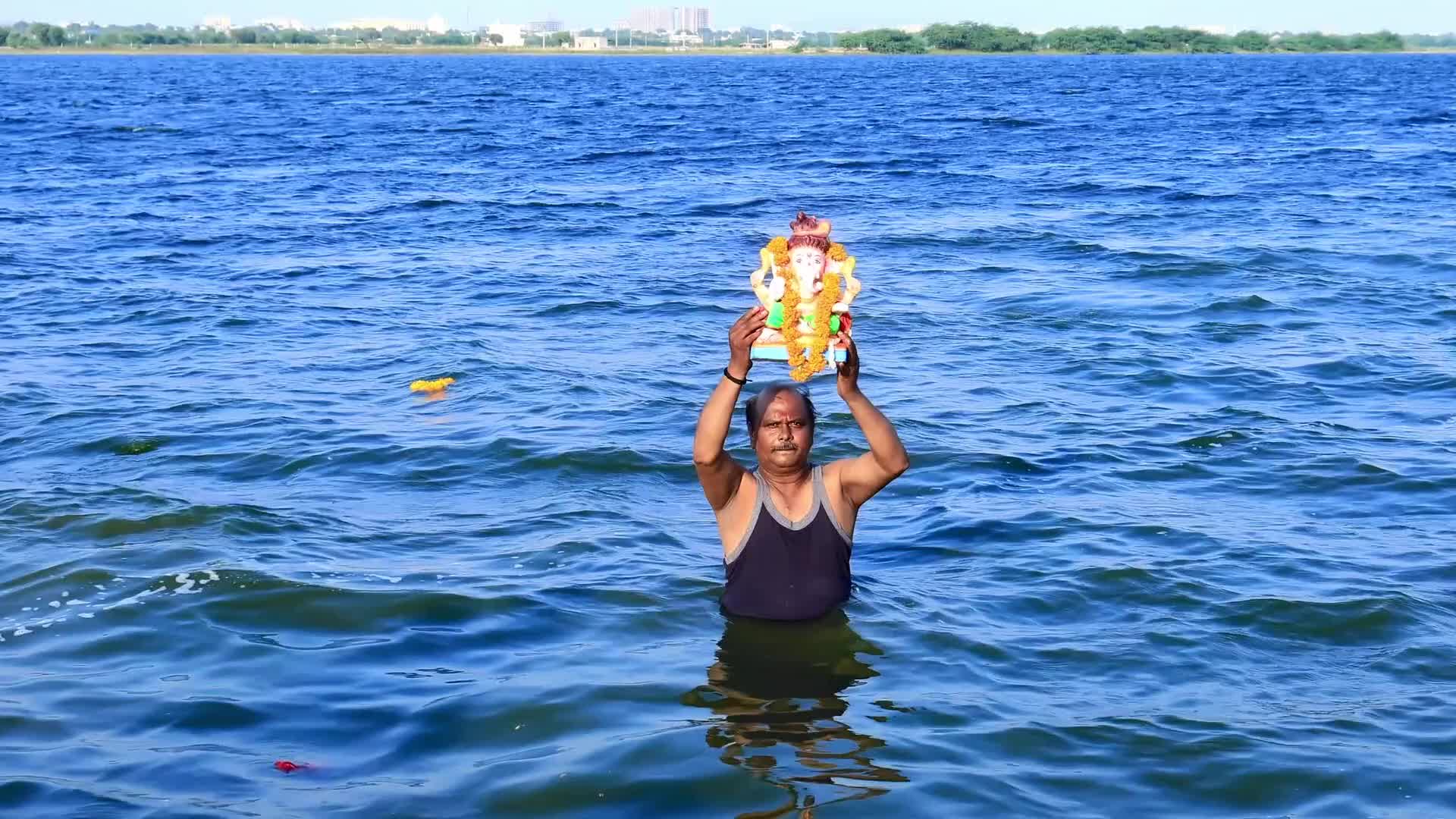Lord Ganesh Immersion 'Visarjan' In Jaipur
