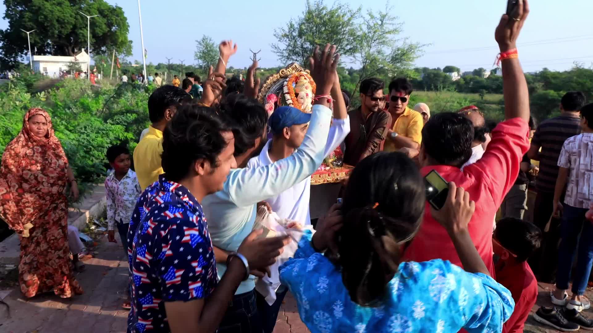 Lord Ganesh Immersion 'Visarjan' In Jaipur