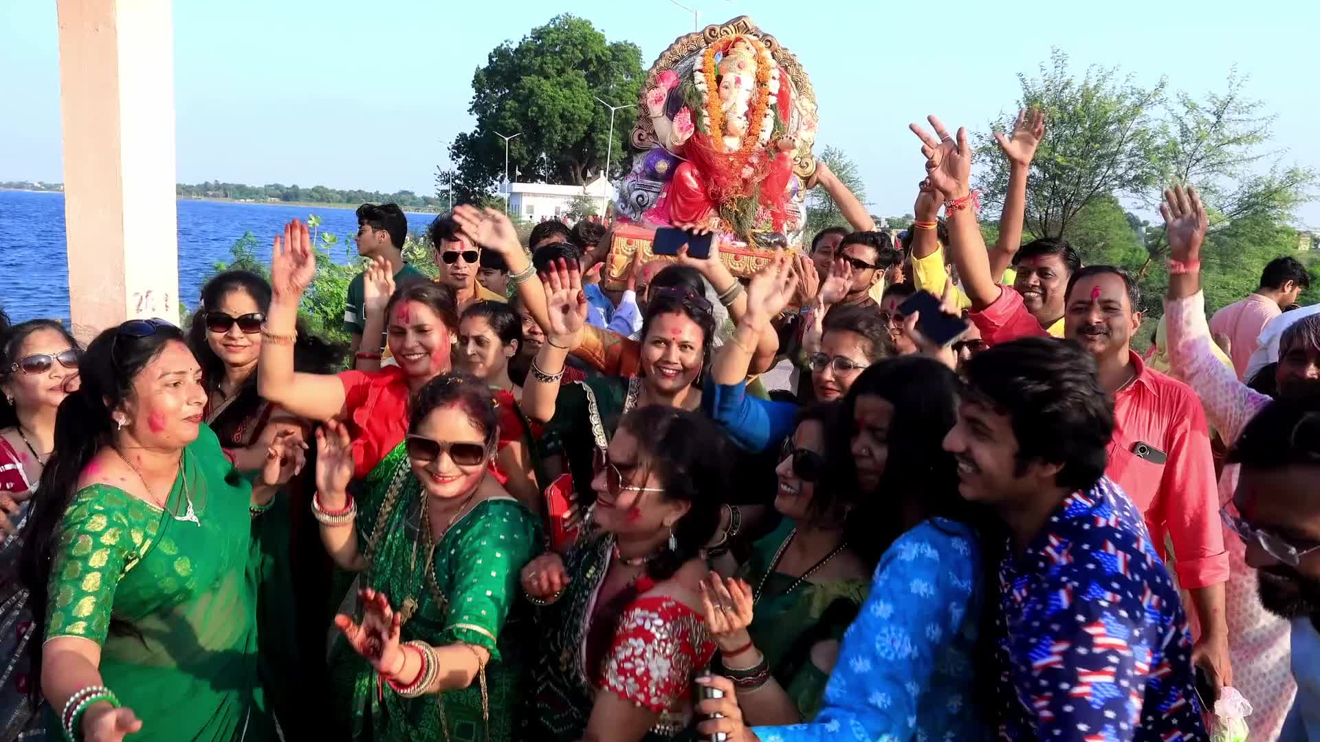 Lord Ganesh Immersion 'Visarjan' In Jaipur