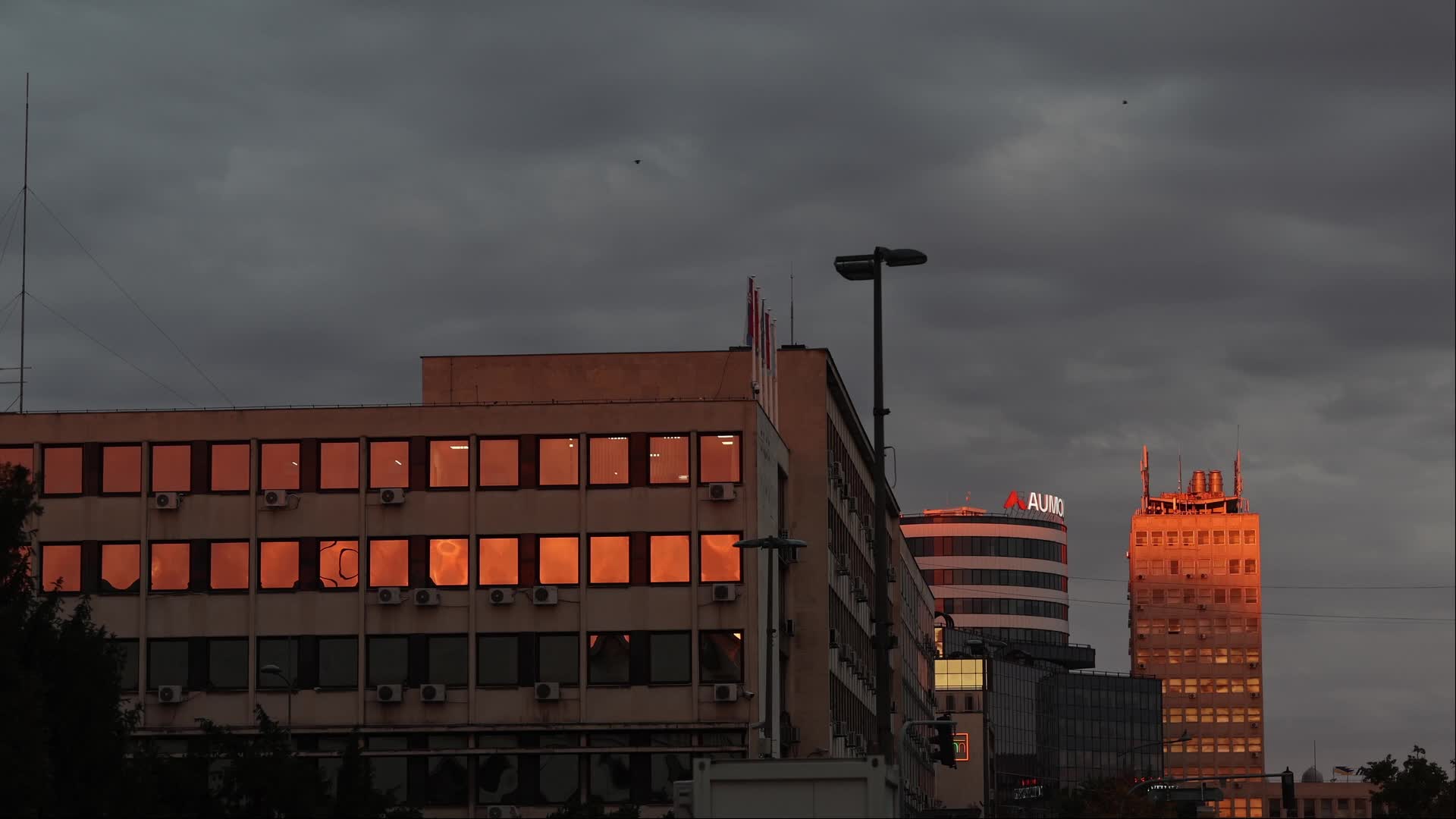 Sunrise in Novi Sad, Serbia