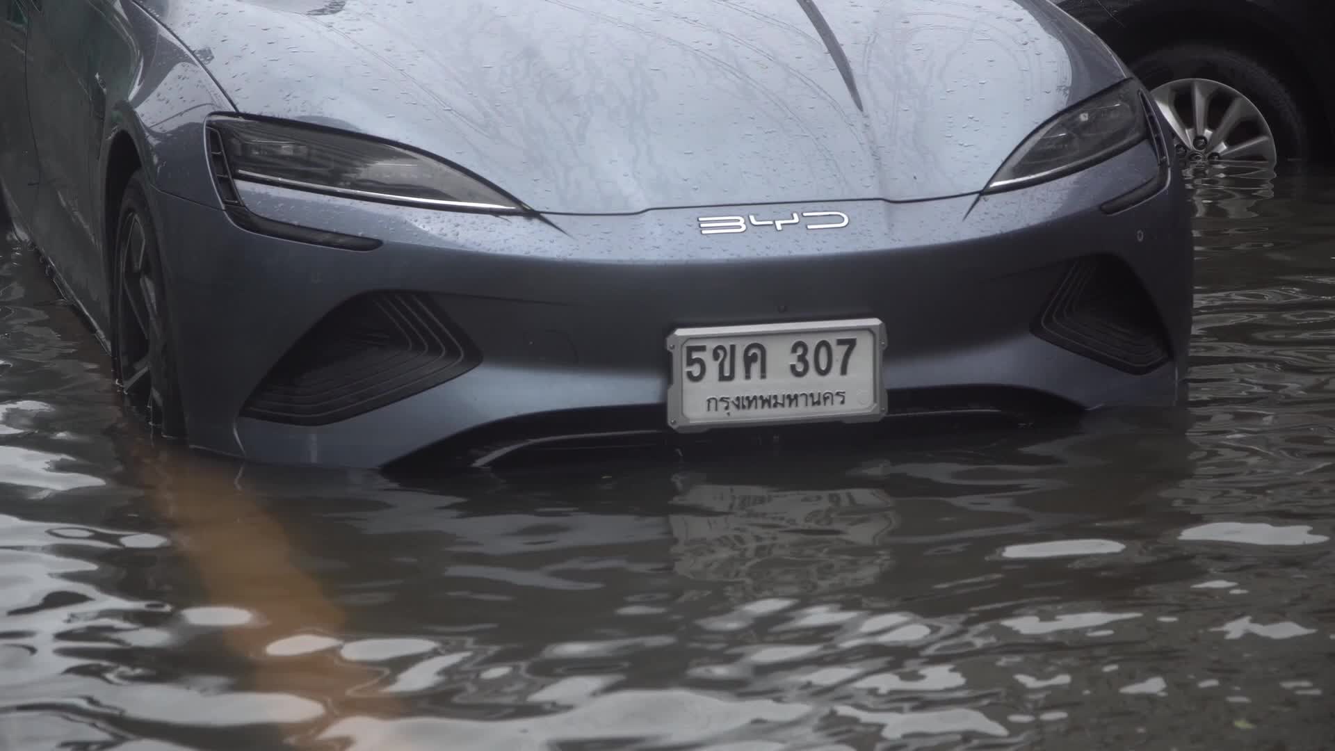 Heavy Flooding In Bangkok, Thailand.