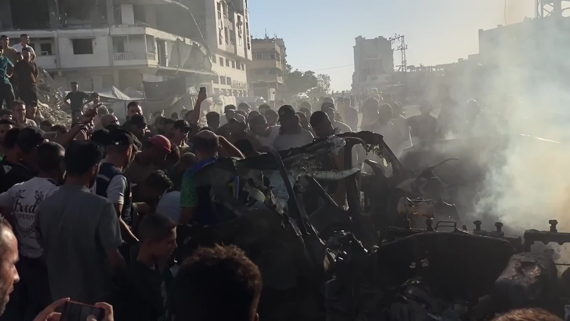 Aftermath of Israeli Airstrike In Gaza