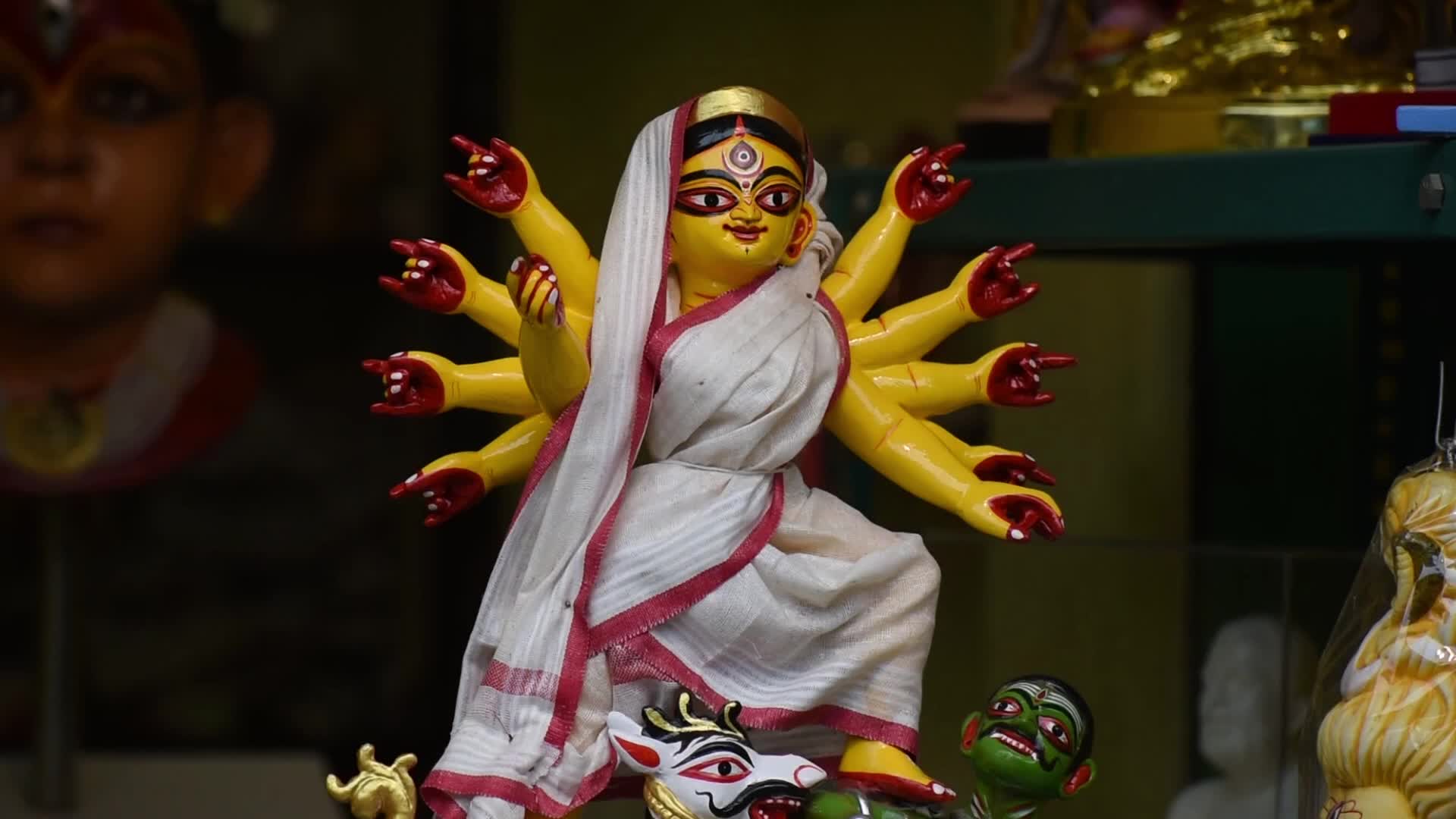 Durga Idol Making in Kumartuli Ahead of Durga Puja