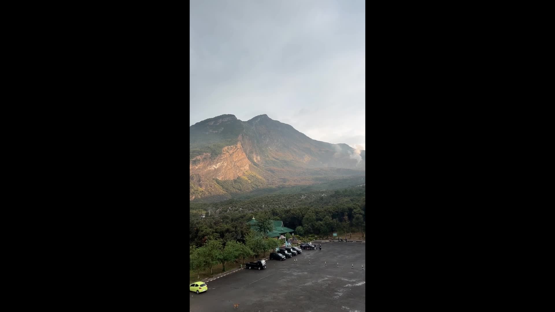 Mount Papandayan After Rare Blue Fire Phenomenon Emerges