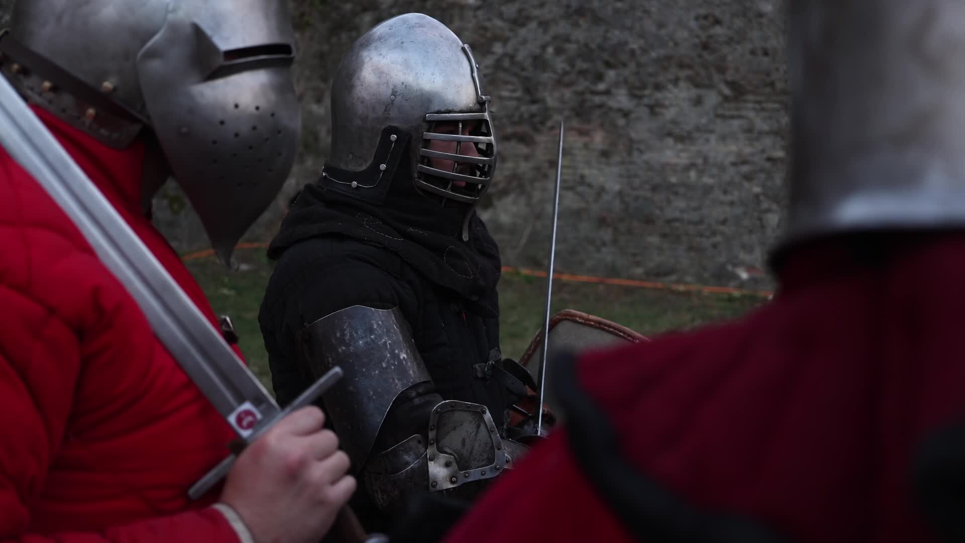 Knights Fighting at Serbian Medieval Culture Festival