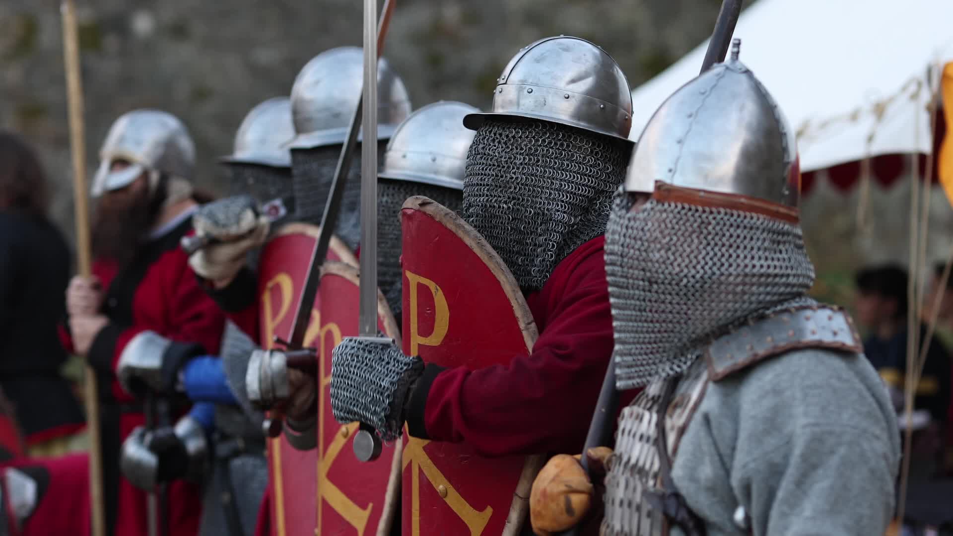 Knights Fighting at Serbian Medieval Culture Festival