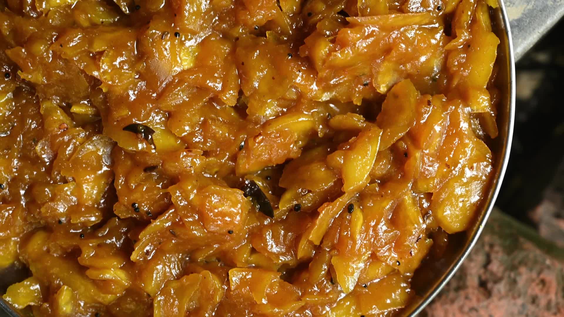 Traditional Raw Mango Pickle making - Indian Food