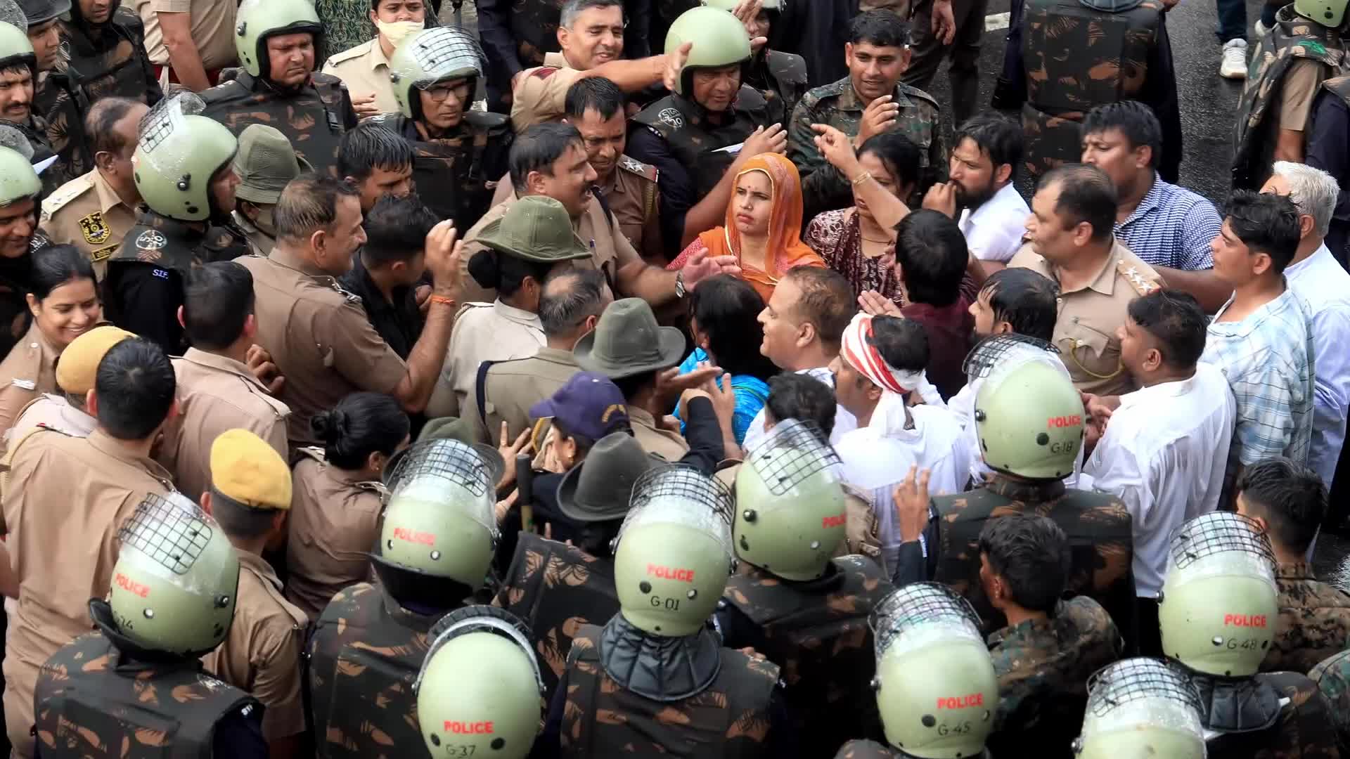 Congress Protest in Jaipur