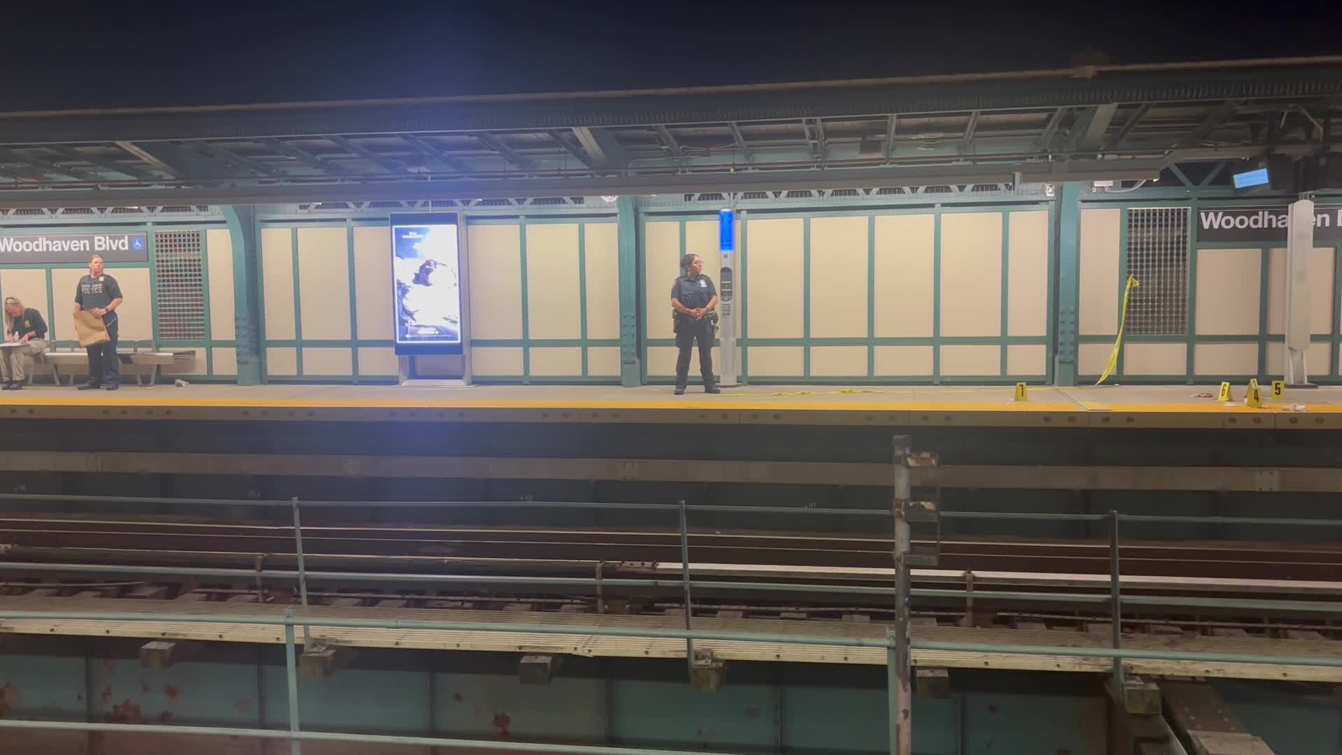 59-year-old man was fatally stabbed to the chest and neck inside of the Woodhaven Boulevard subway station in New York City