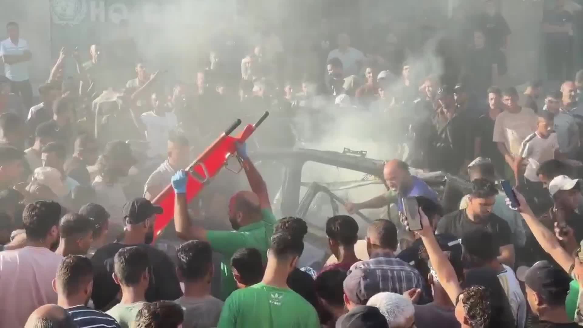 Aftermath of Israeli Airstrike In Gaza