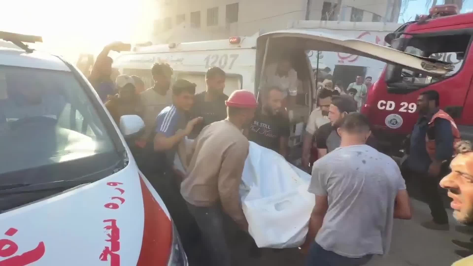 Aftermath of Israeli Airstrike In Gaza