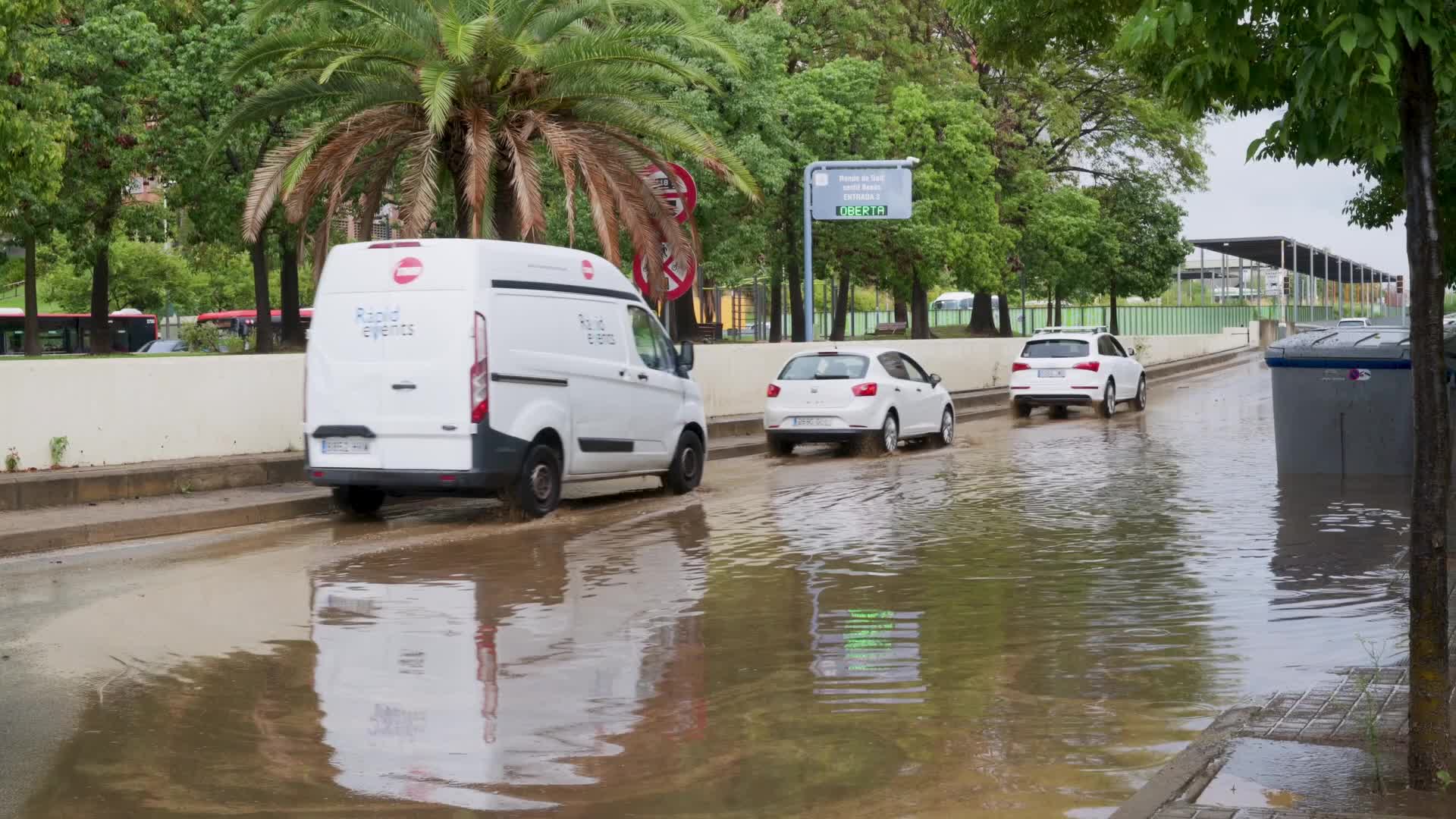 Title (Mandatory)
Heavy Rain Causes Flooding in Barcelona