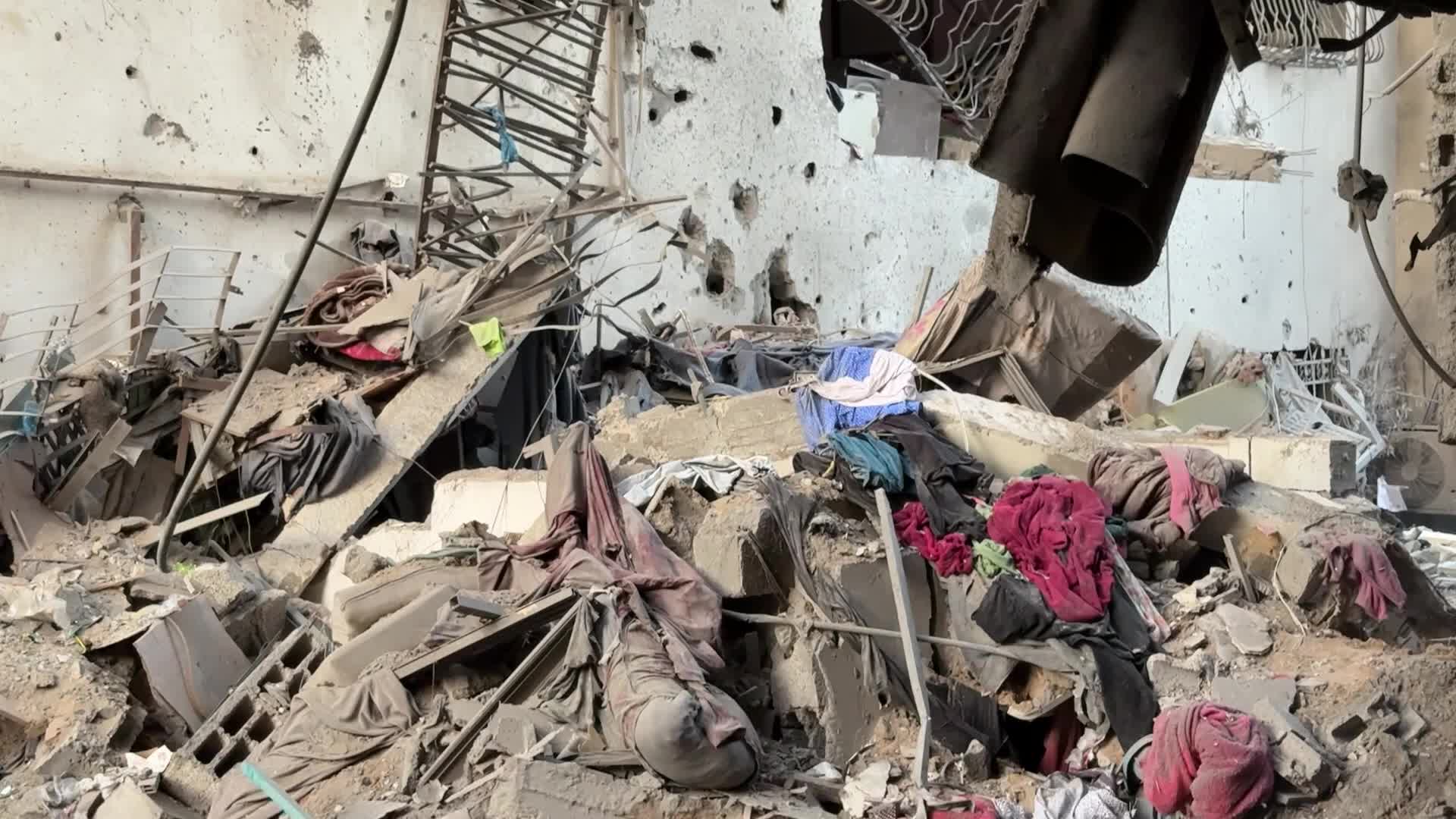 Aftermath of Israeli Airstrike In Gaza