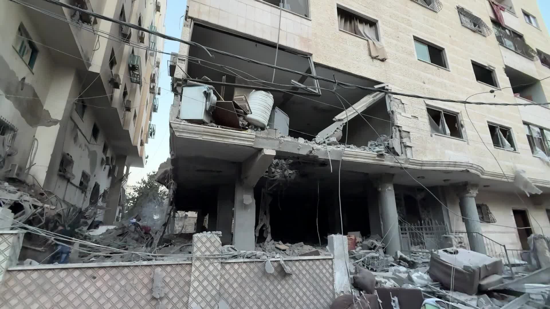 Aftermath of Israeli Airstrike In Gaza