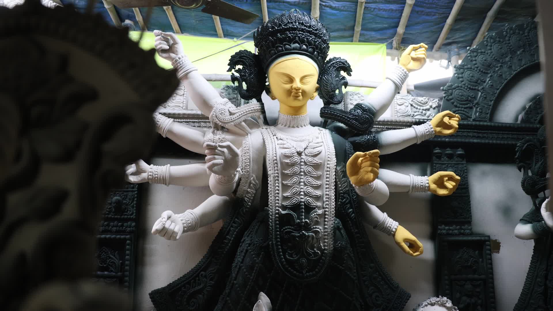 Artisans Craft Durga Idols In Kumartuli Ahead Of Durga Puja.