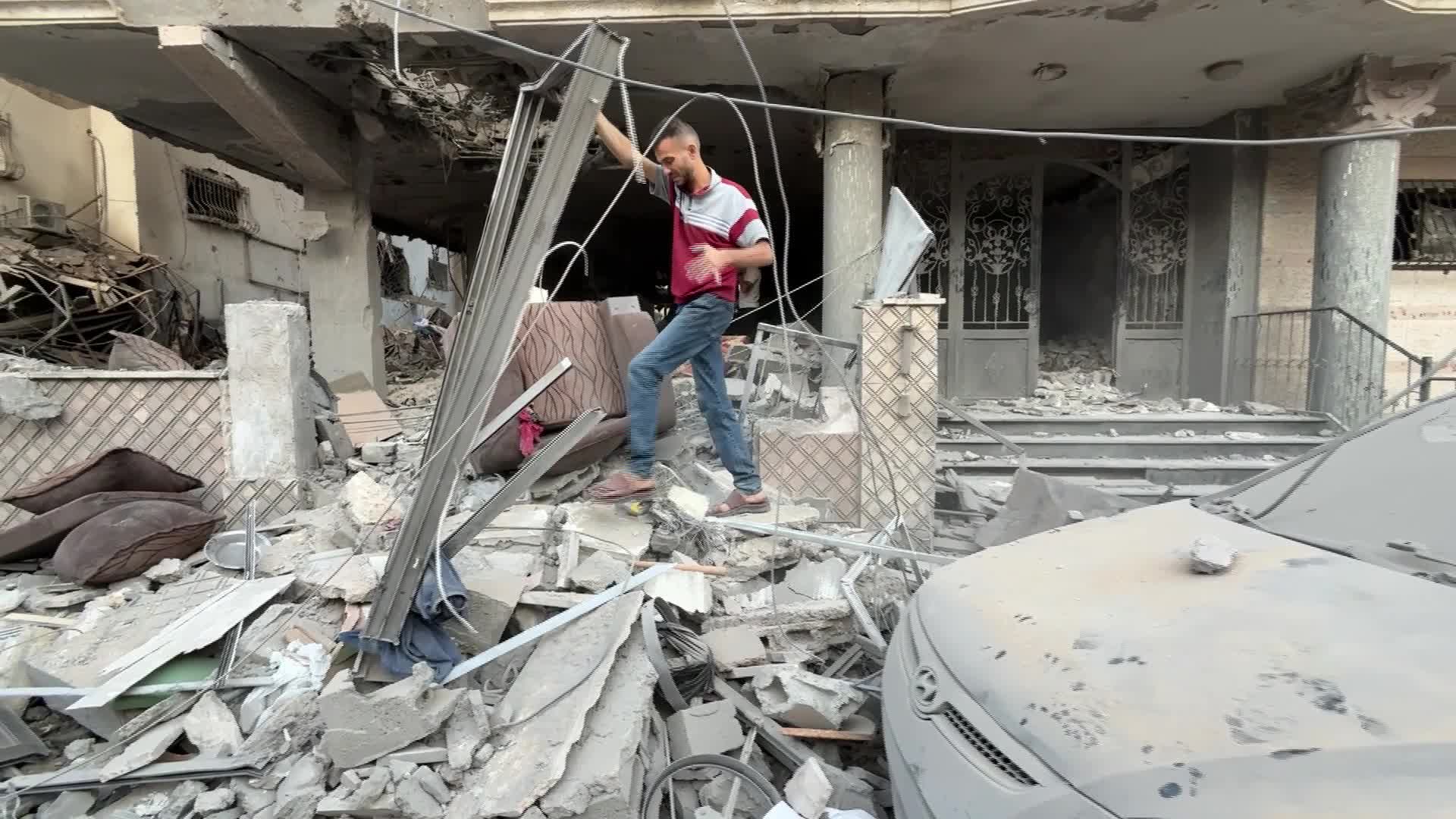 Aftermath of Israeli Airstrike In Gaza - 10/03/2026