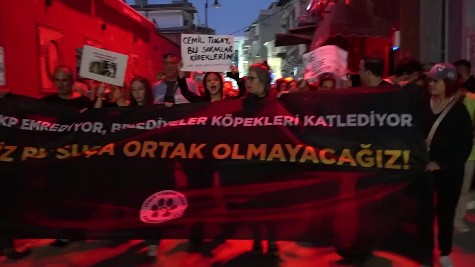 Animal rights advocates march against the stray animal law on World Animal Day, Izmir, Turkey - 04 Oct 2026