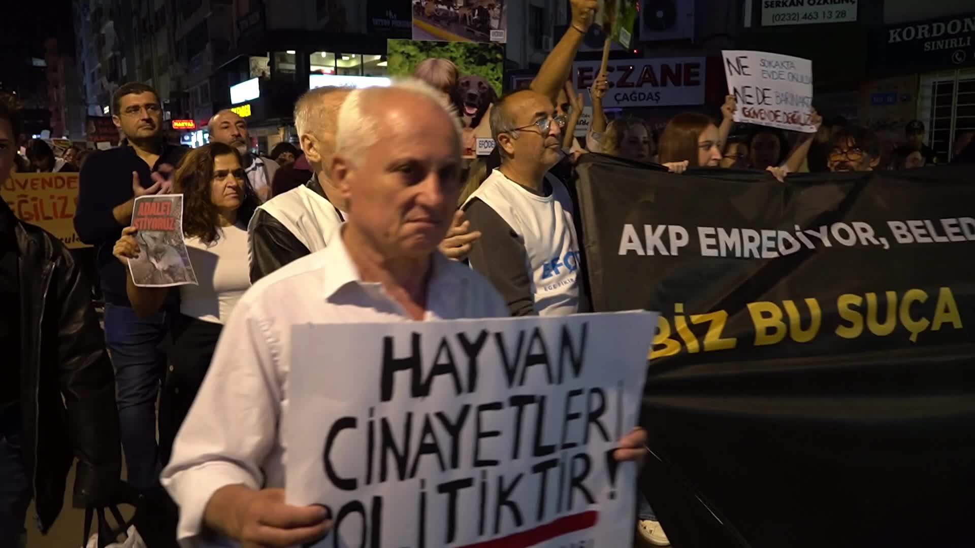 Animal rights advocates march against the stray animal law on World Animal Day, Izmir, Turkey - 04 Oct 2026