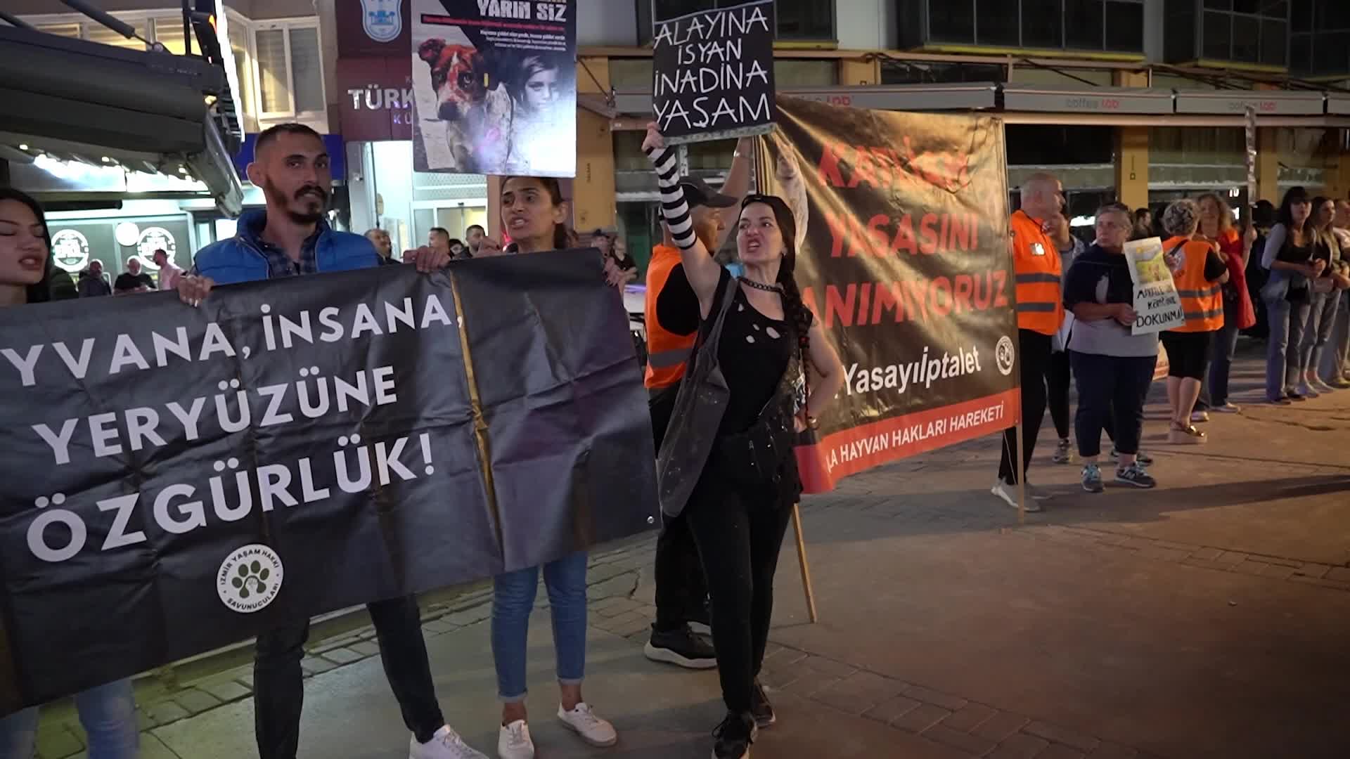 Animal rights advocates march against the stray animal law on World Animal Day, Izmir, Turkey - 04 Oct 2026