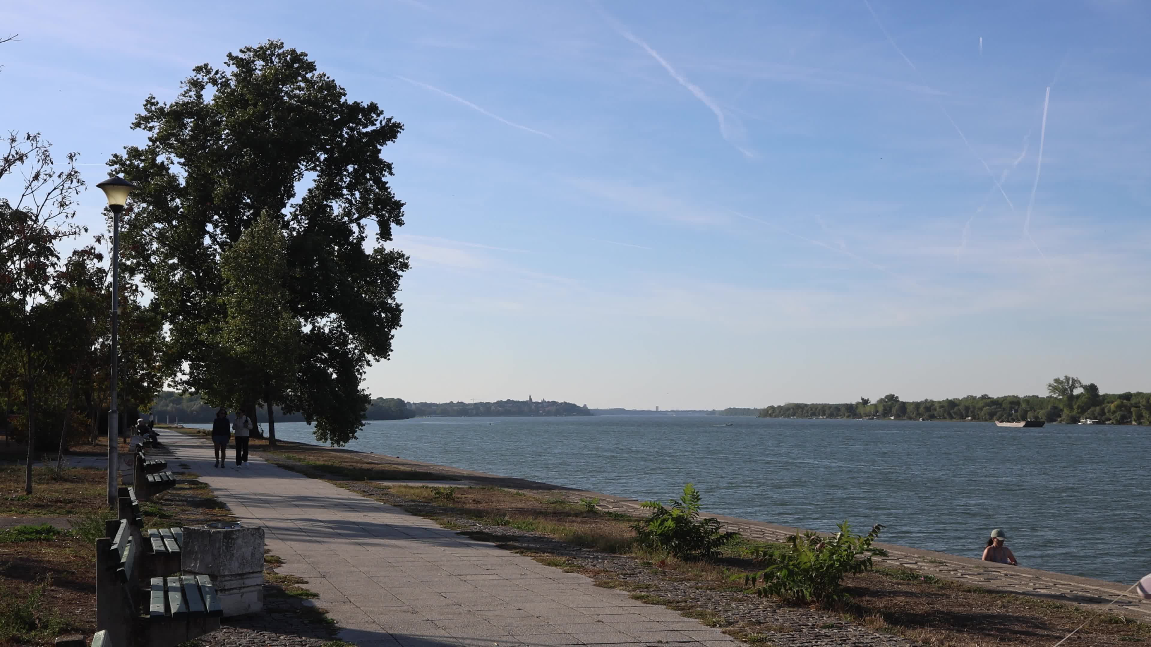 Walking Along the Danube in Belgrade, Serbia