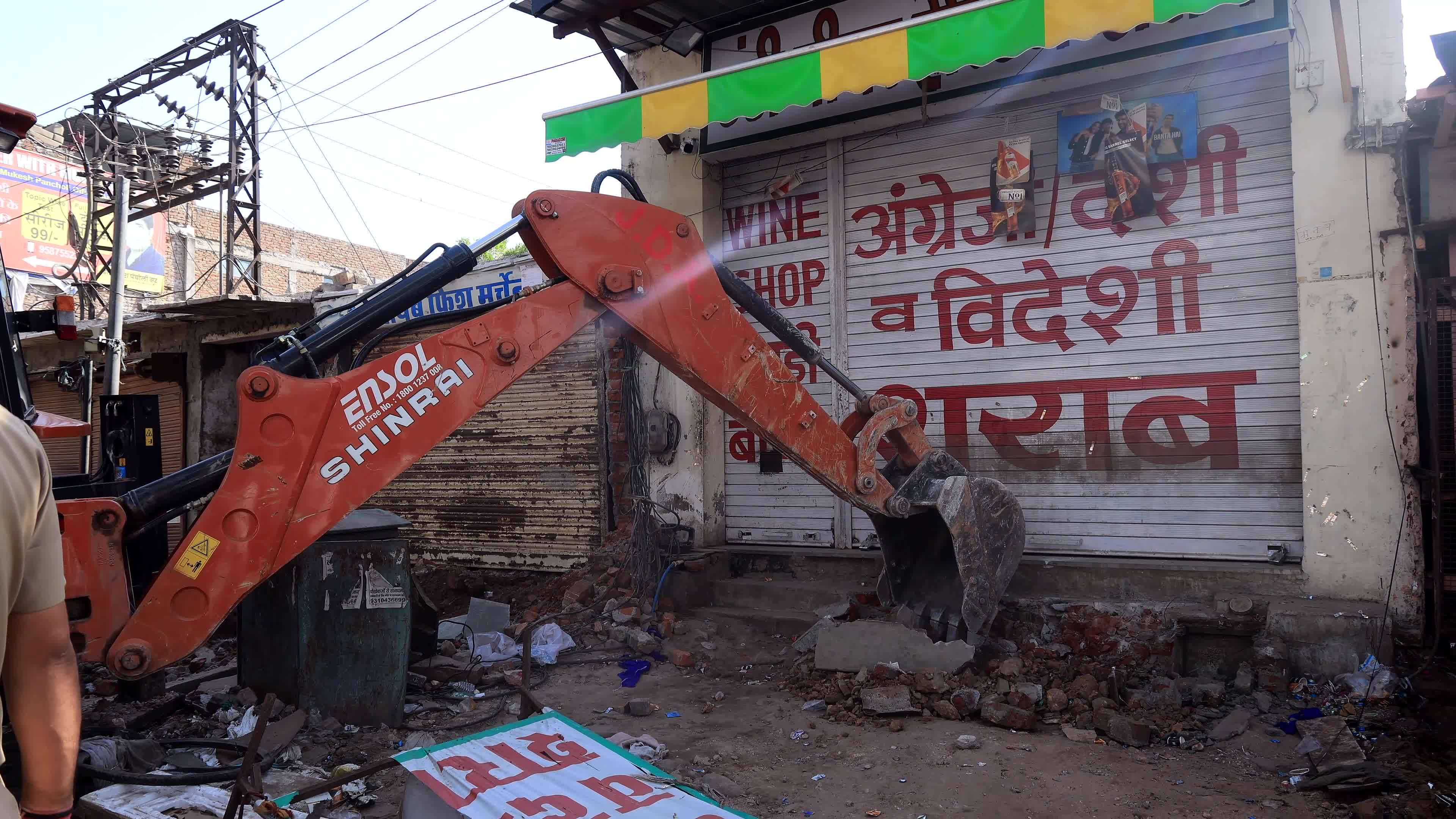 Anti-encroachment drive in Jaipur